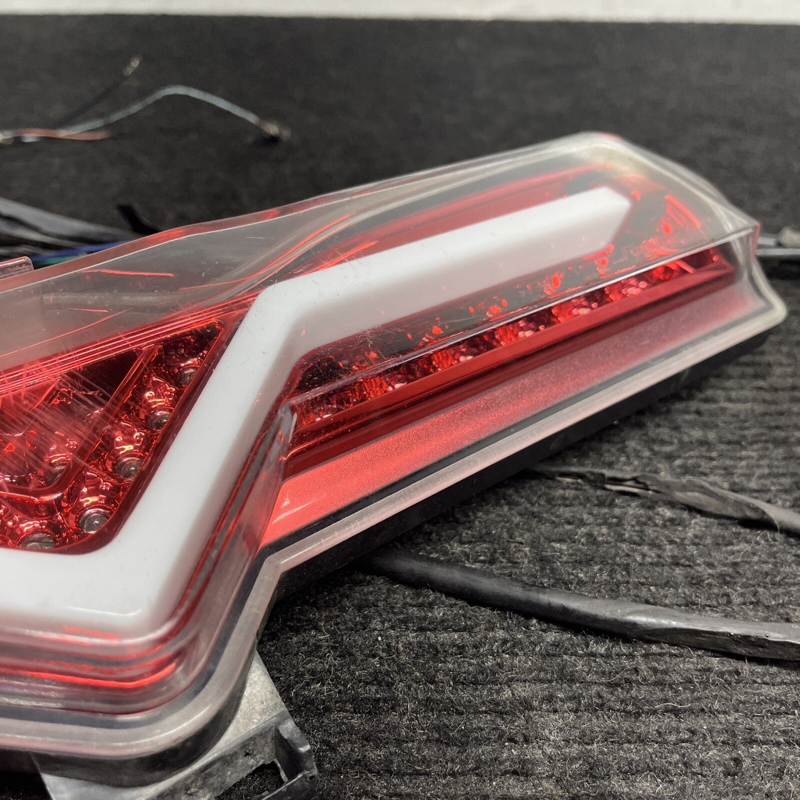 ☑️ LED REAR BUMPER REVERSE 4th BRAKE FOG LIGHT LAMP CLEAR/RED for SCION FR-S FRS