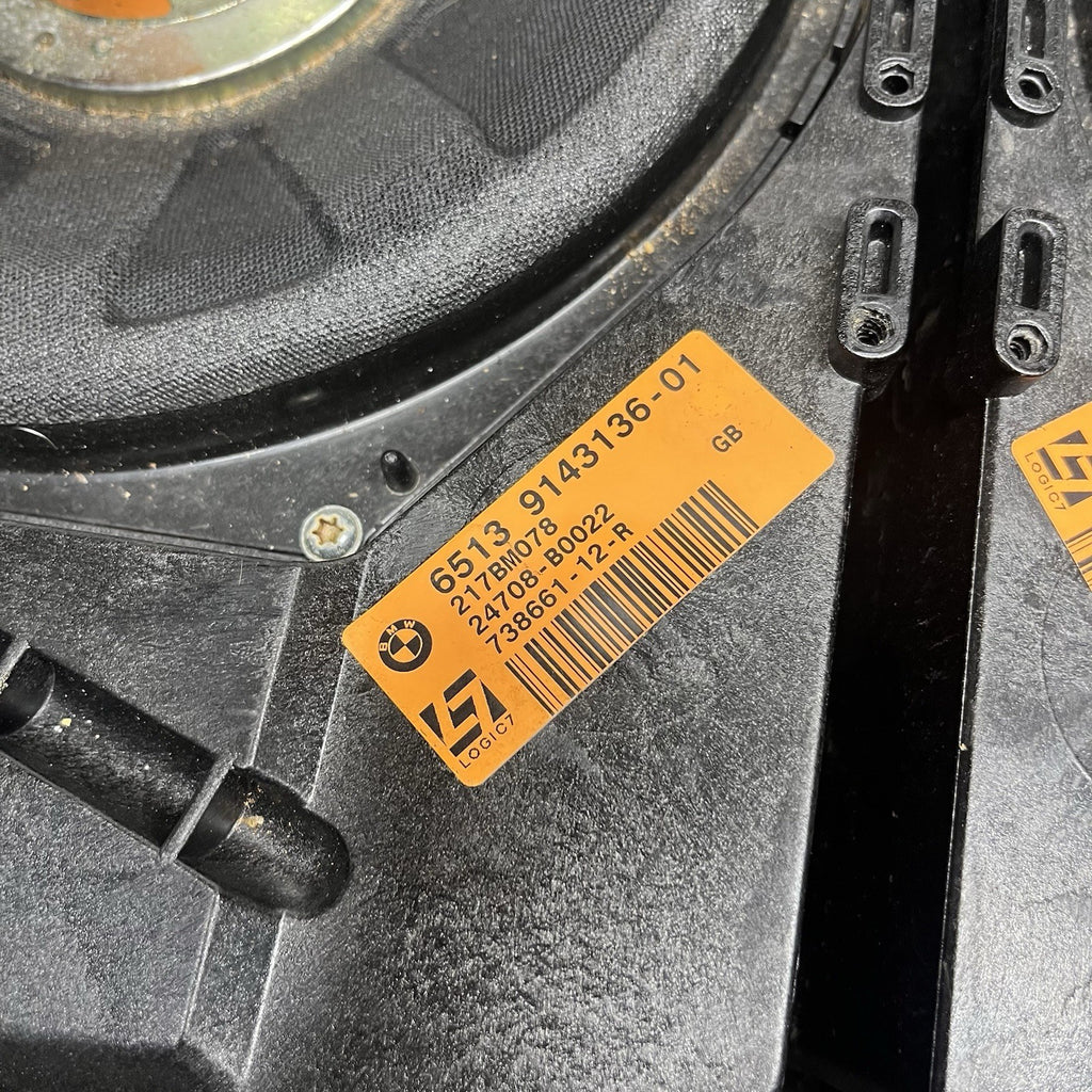 ☑️ OEM BMW E88 E92 E93 Bass Speakers Sub Subwoofer Logic 7 Harman Kardon DSP L7