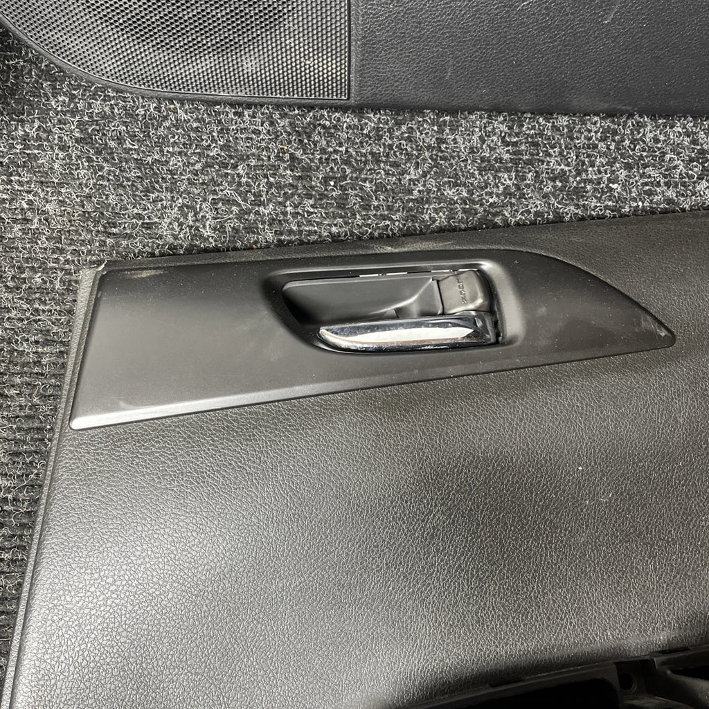 ☑️ 2011-2014 SUBARU IMPREZA WRX & STI DOOR PANELS DOOR CARDS BLACK/RED STITCHED