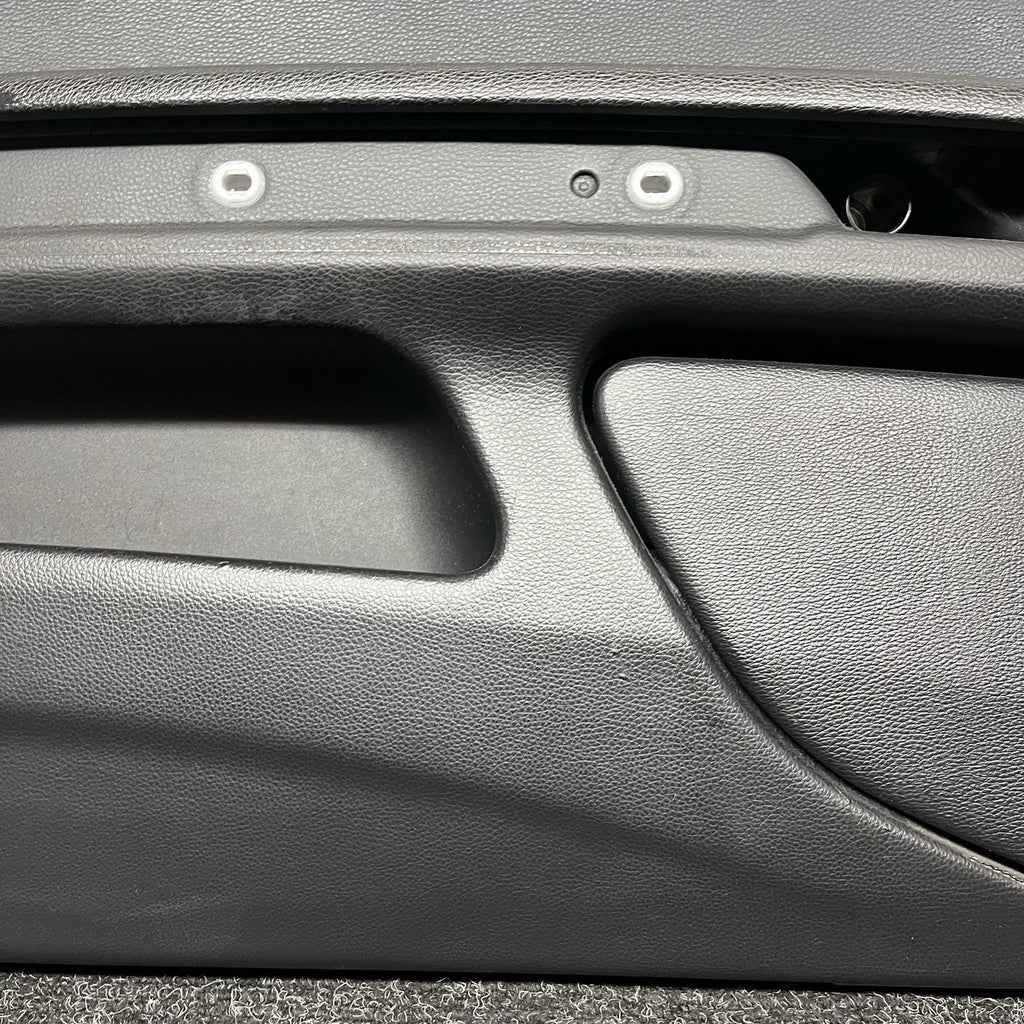 ☑️ 07-13 OEM BMW E93 E92 Front Left Driver Door Card Panels Black Dakota LEATHER
