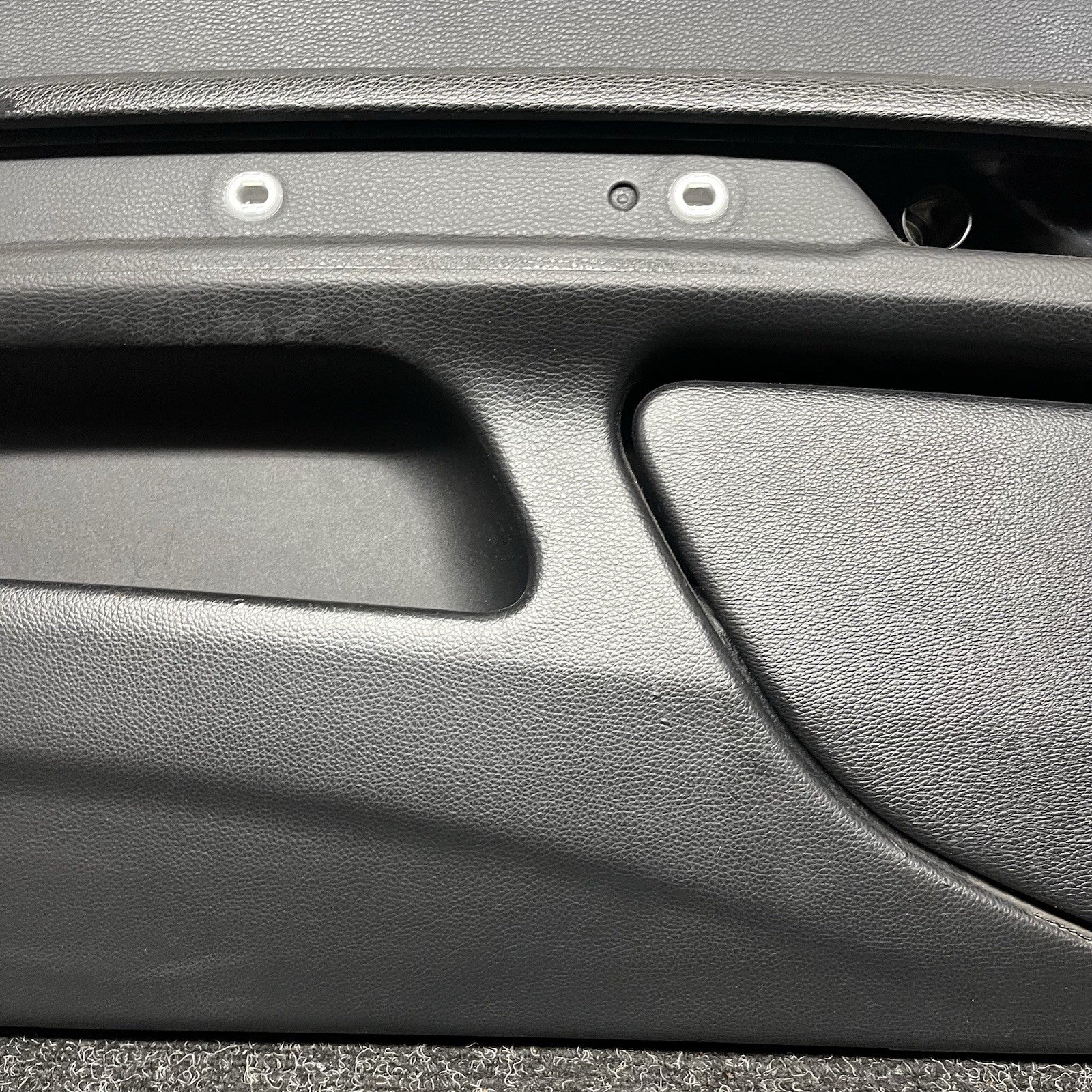 ☑️ 07-13 OEM BMW E93 E92 Front Left Driver Door Card Panels Black Dakota LEATHER