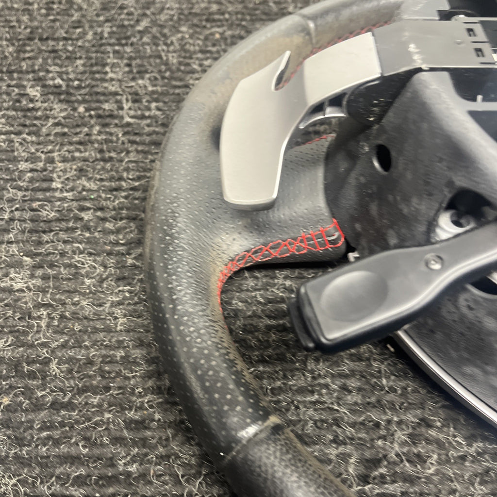 ☑️ 2013-2016 SCION FRS Subaru BRZ OEM Steering wheel Red Stitched Shift Paddles