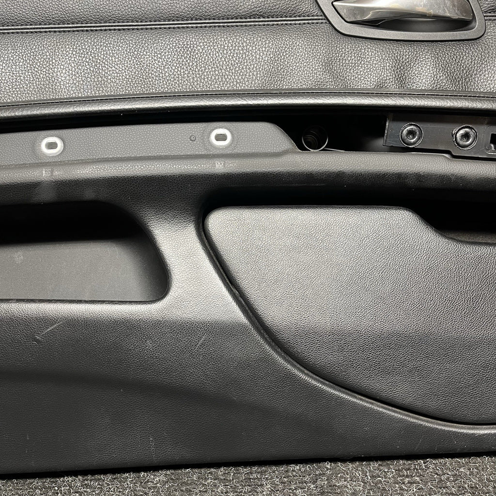 ☑️ 07-13 BMW E92 E93 3 Series Left Driver Side Door Panel Card Black OEM
