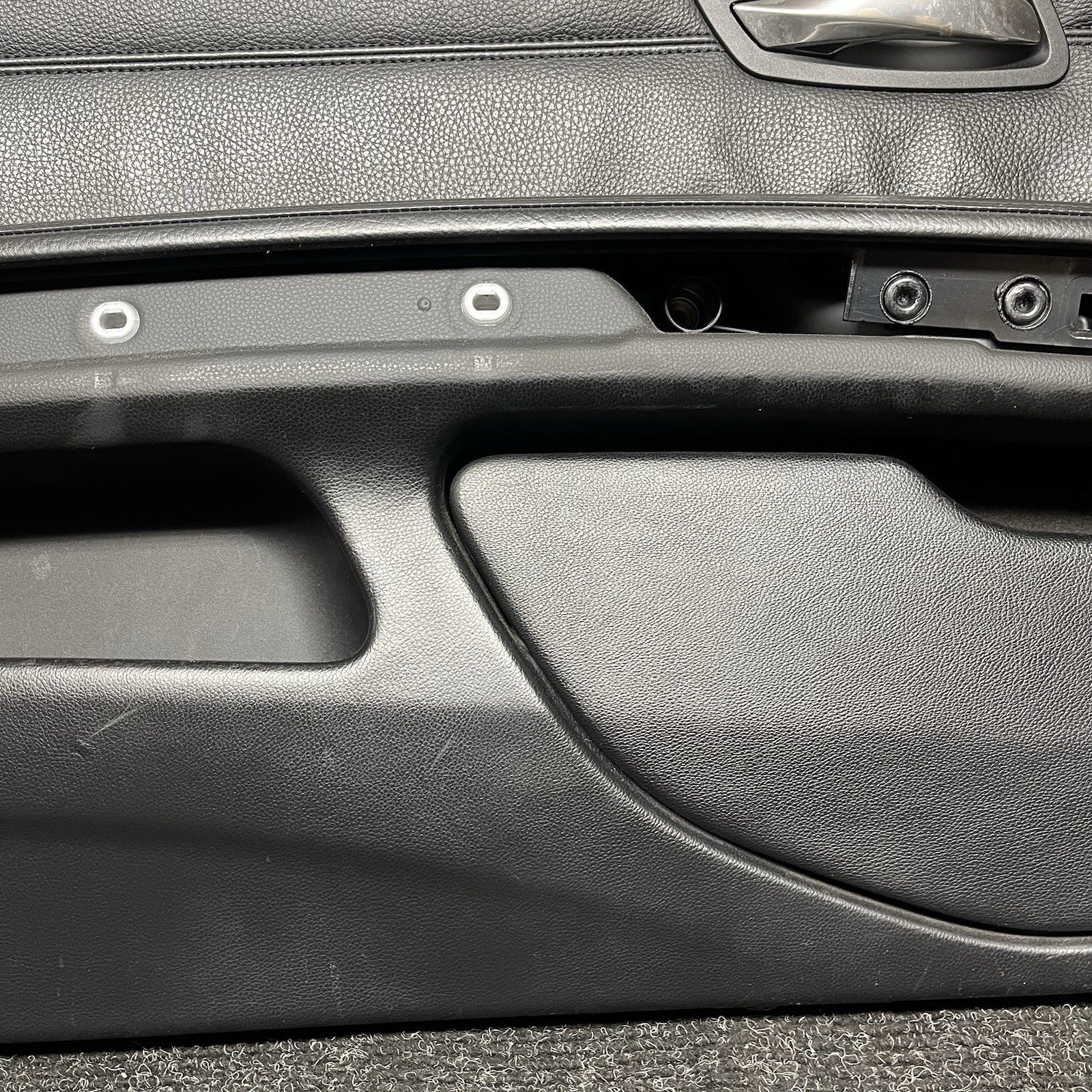 ☑️ 07-13 BMW E92 E93 3 Series Left Driver Side Door Panel Card Black OEM