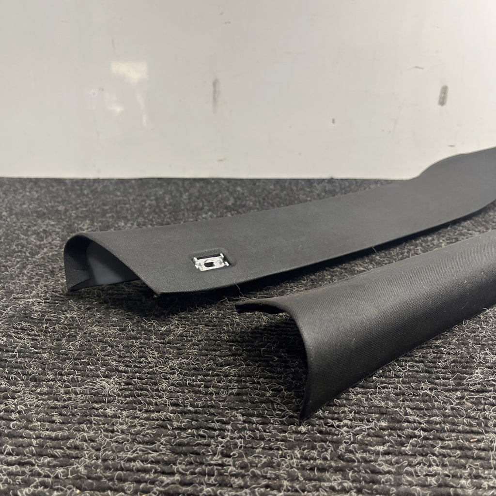 ☑️ BMW OEM X5 E70 07-13 FRONT LEFT & RIGHT SIDE SET A PILLAR TRIM COVER BLACK