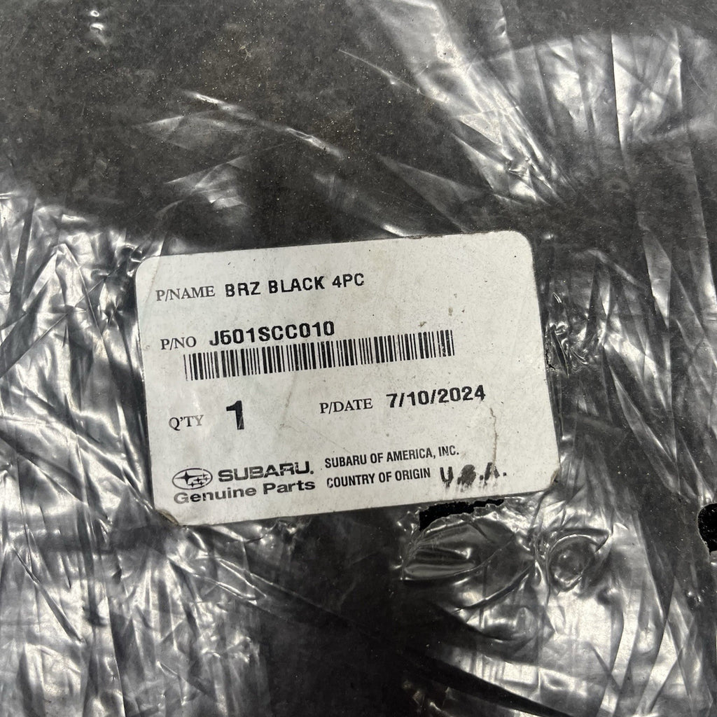 ☑️ 2022-2025 Subaru BRZ OEM Black Carpeted Floor Mats Red Stitching Brand New