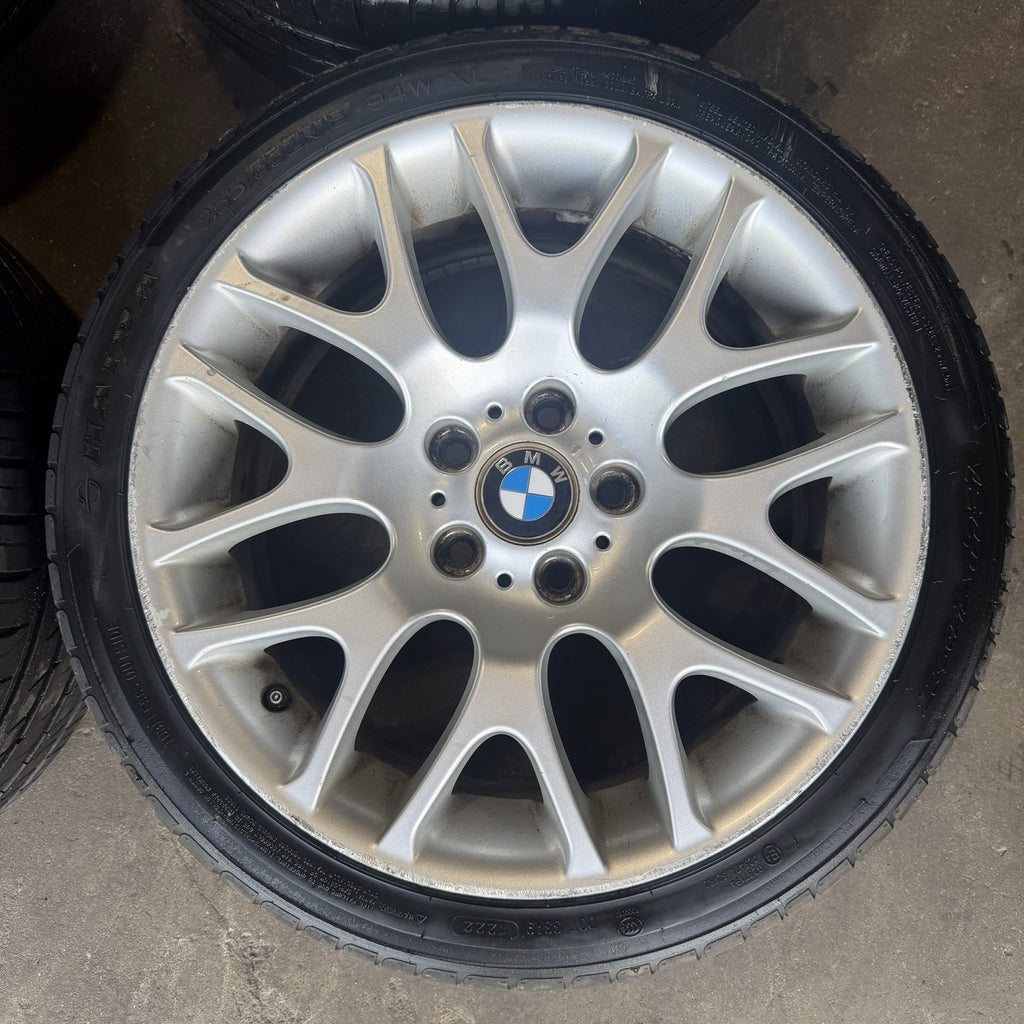 ☑️ 07-12 BMW E92 E90 E93 328i 335is Wheel Rim Tire Set Style 197 Silver BBS OEM