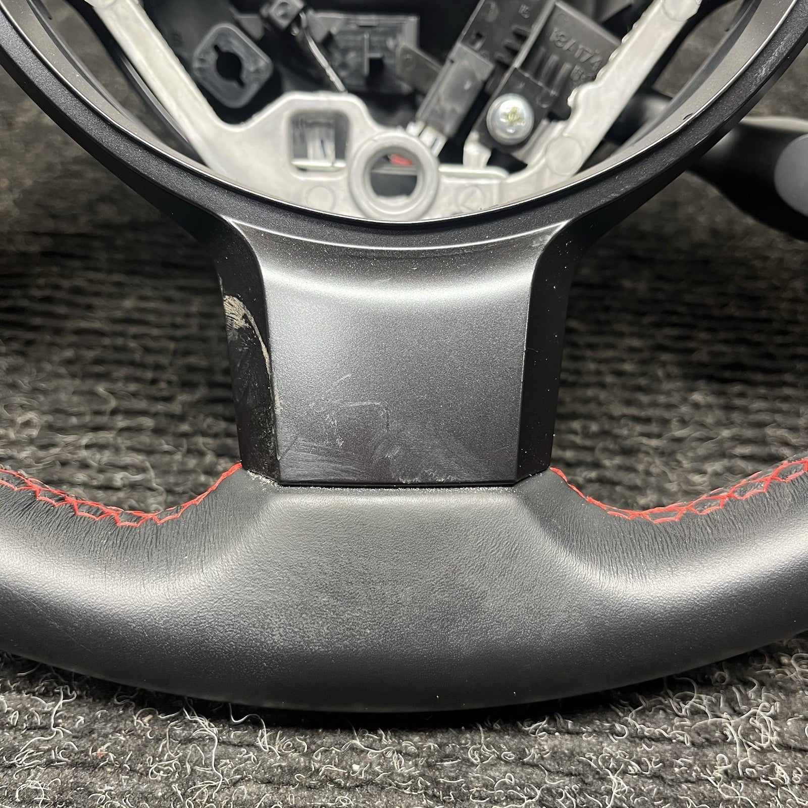 ☑️ 22-24 SUBARU BRZ STEERING WHEEL LEATHER BLACK OEM MANUAL GS131-16410