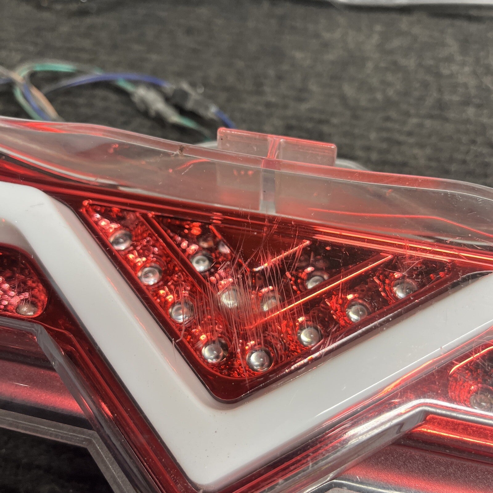 ☑️ LED REAR BUMPER REVERSE 4th BRAKE FOG LIGHT LAMP CLEAR/RED for SCION FR-S FRS