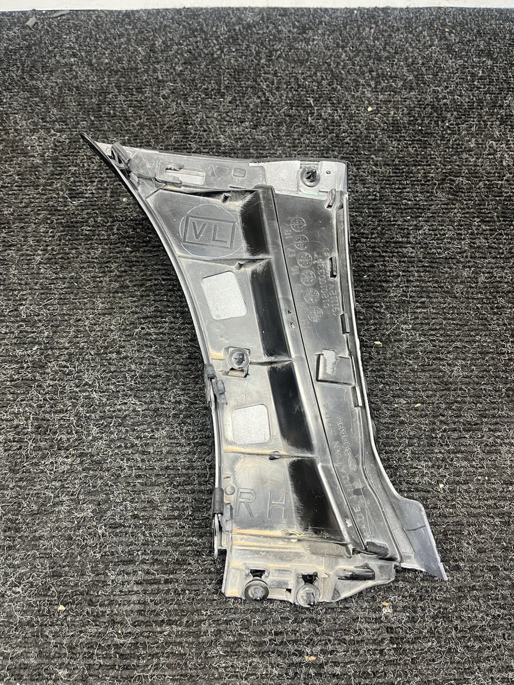 ☑️ 2015 2021 SUBARU WRX STI FRONT RIGHT FENDER MOLDING GARNISH OEM BLACK