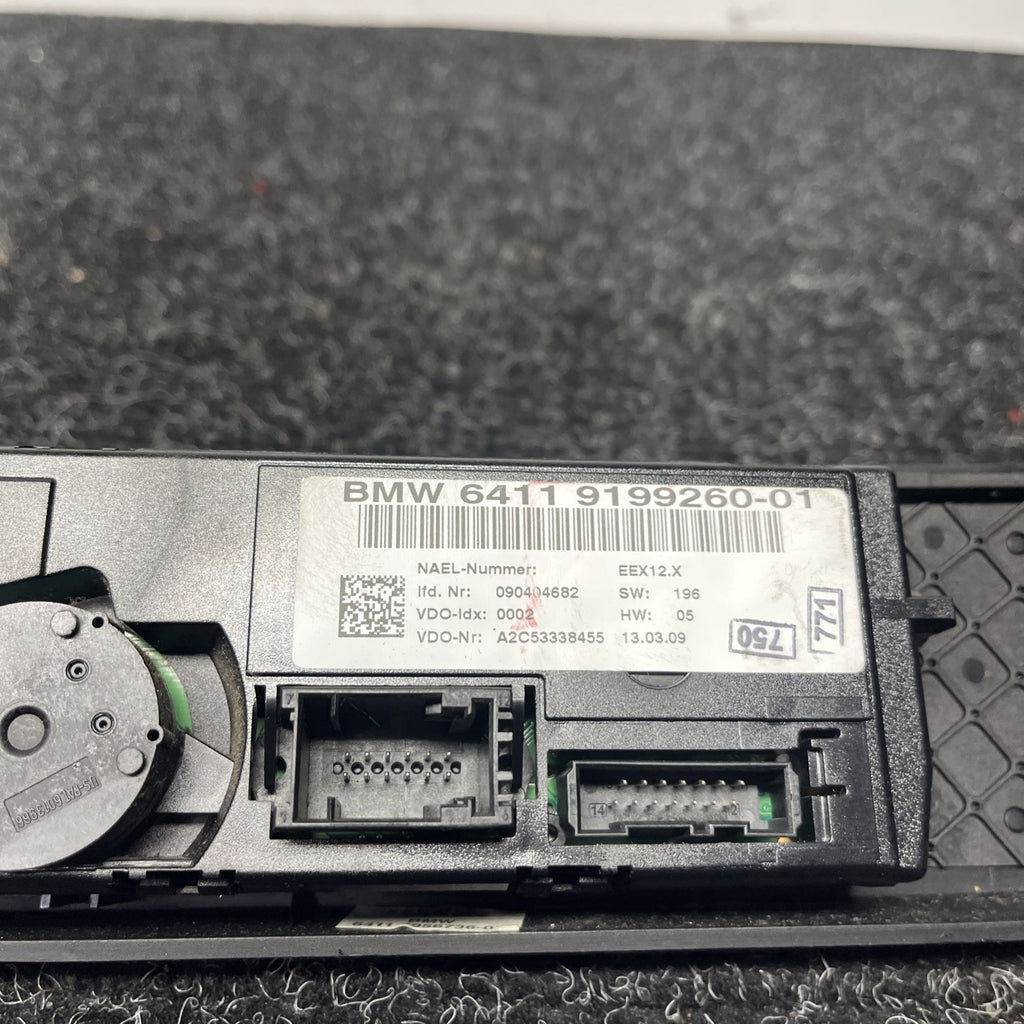 ☑️ 06-09 BMW E90 E92 E93 HEATER A/C CLIMATE CONTROL SWITCH PANEL OEM 335i 335xi