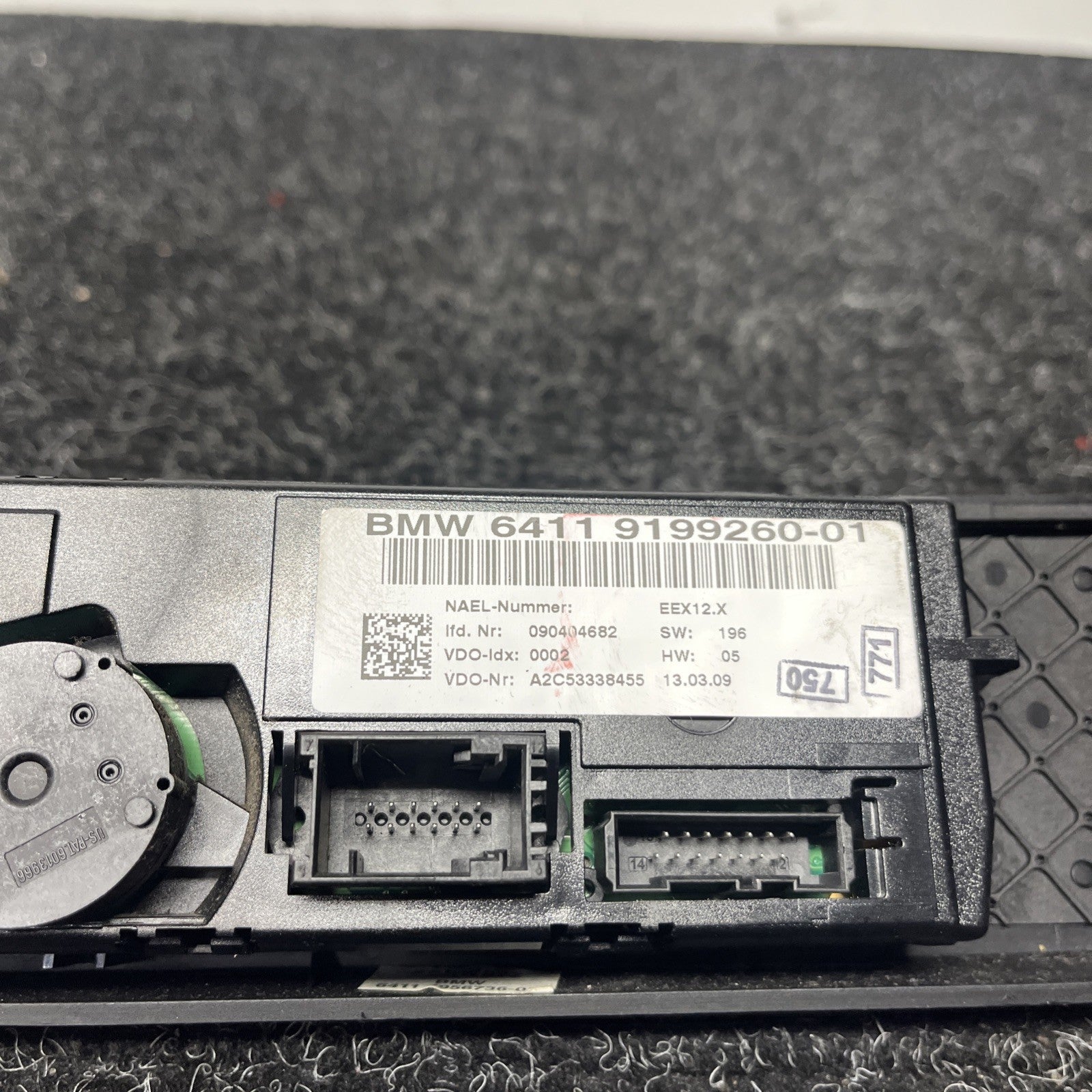 ☑️ 06-09 BMW E90 E92 E93 HEATER A/C CLIMATE CONTROL SWITCH PANEL OEM 335i 335xi