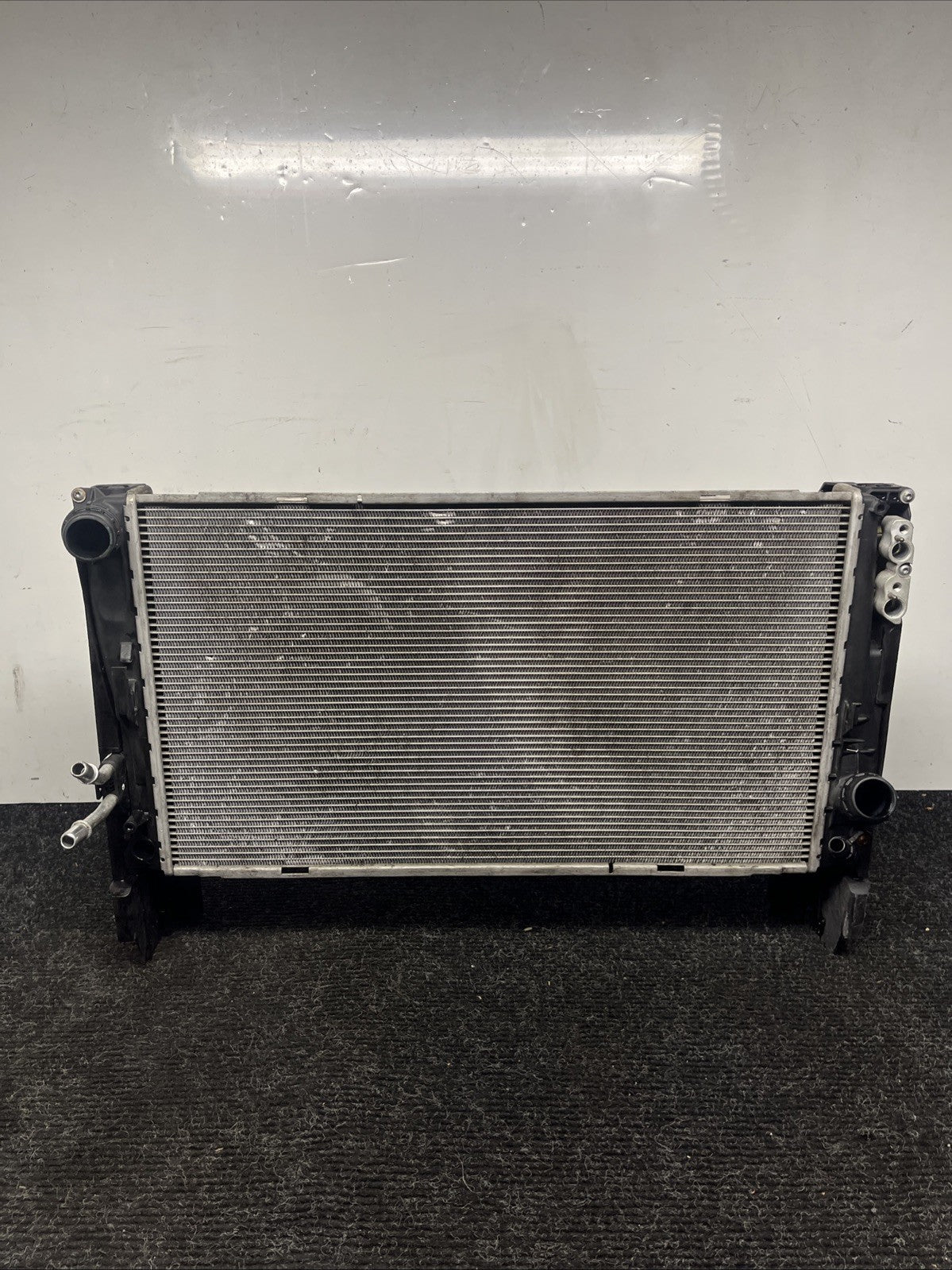 ☑️ 07-13 BMW E92 N54 335i RADIATOR A/T TRANSMISSION OIL COOLER W CONDENSER OEM