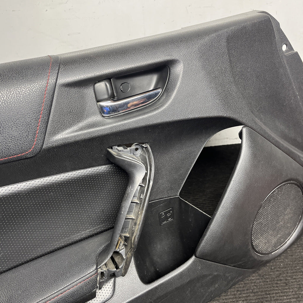 ☑️ 2013-2016 LH SCION FRS BRZ 86 OEM RED STITCHED DOOR PANELS SPEAKER ARM REST