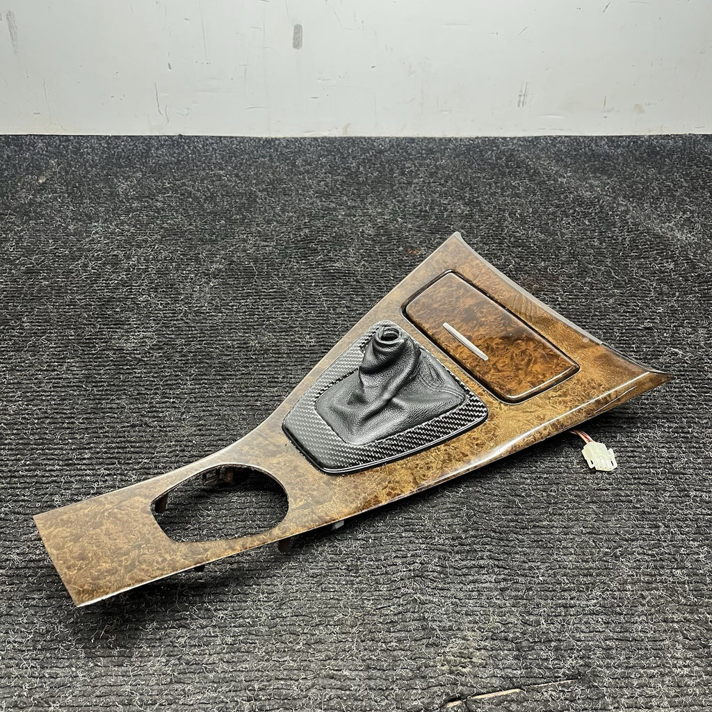 ☑️ 2006-2011 BMW E92 3-Series Coupe Center Console iDrive Wood Trim Bezel OEM