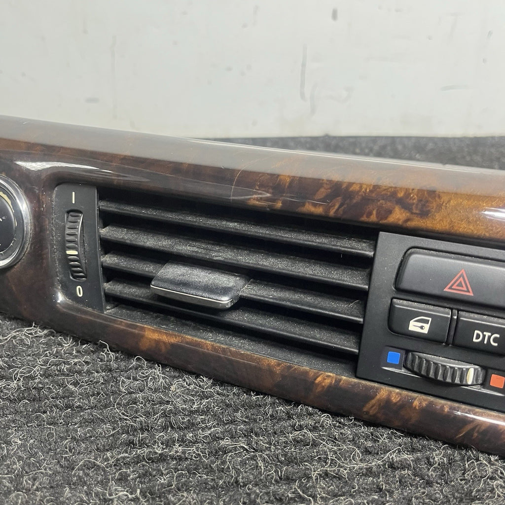 ☑️ 07-10 BMW E92 335i Front Upper Center Dash Board Wood Trim Vent 7132851 OEM