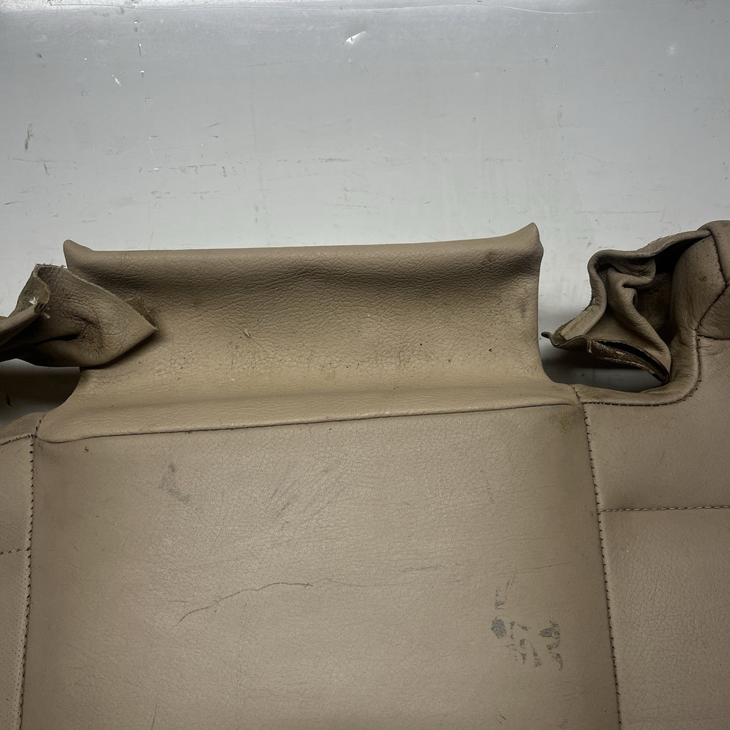 ☑️ 00-06 BMW E46 3-Series Coupe Rear Seat Bottom Bench Folding Beige Leather OEM