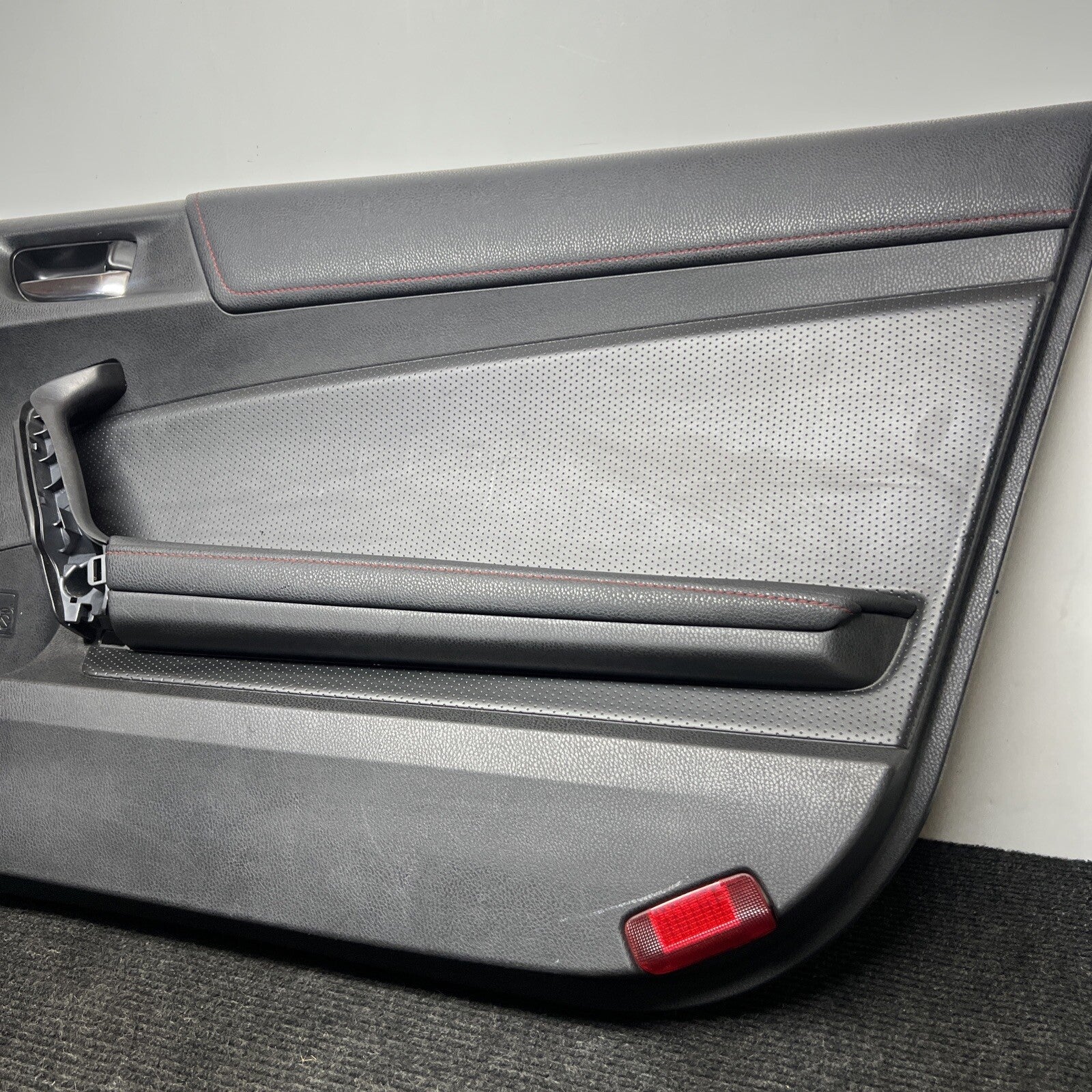 ☑️2015 SCION FRS FR-S BRZ RIGHT PASSENGER DOOR PANEL OEM LEATHER RED STITCH