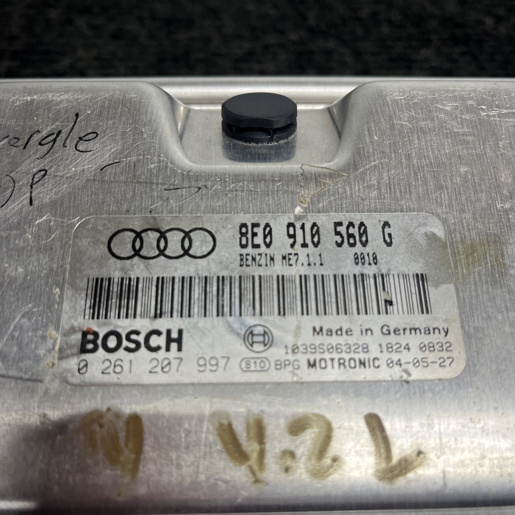 ☑️ AUDI S4 4.2L ECM ECU CONTROL MODULE PCM 8E0910560G ME7.1.1 0261207997