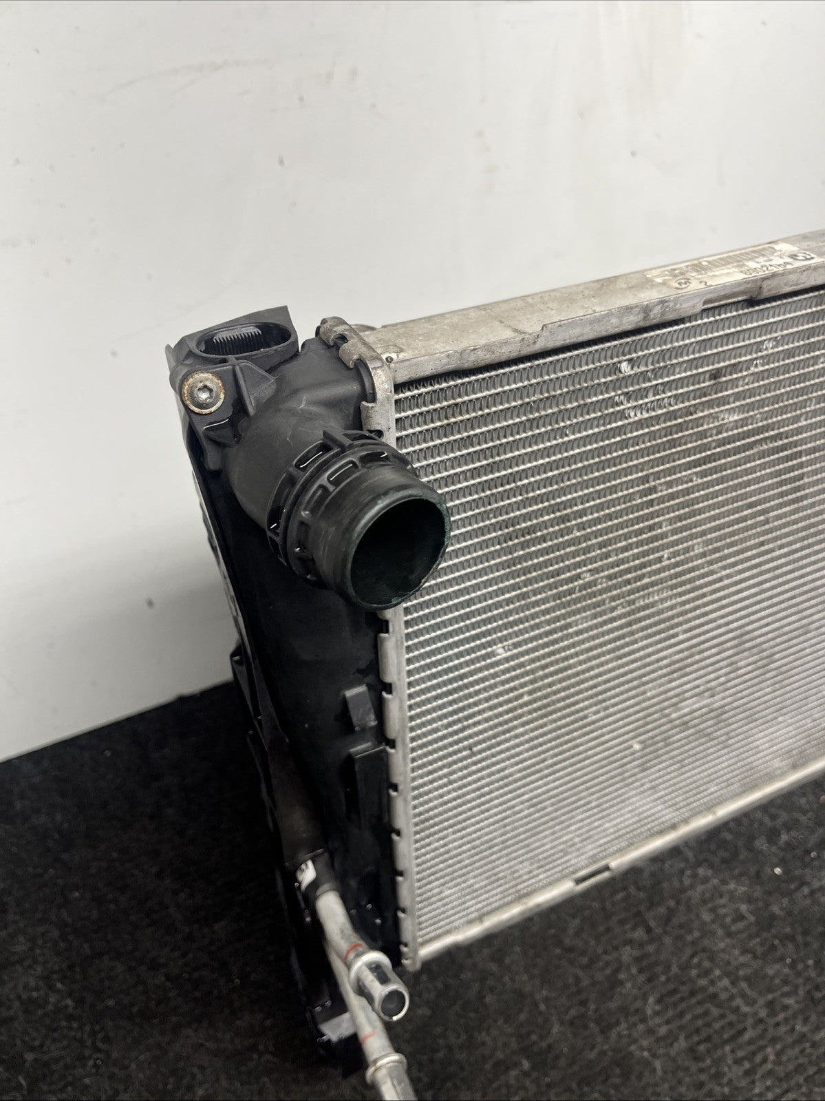 ☑️ 07-13 BMW E92 N54 335i RADIATOR A/T TRANSMISSION OIL COOLER W CONDENSER OEM
