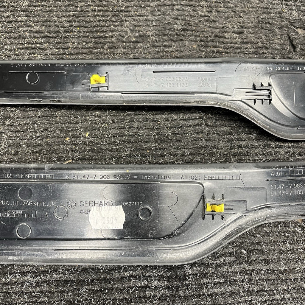 ☑️ 08-11 OEM BMW E90 M3 Door Sill Entrance Molding Trim Rear Left Right Pair