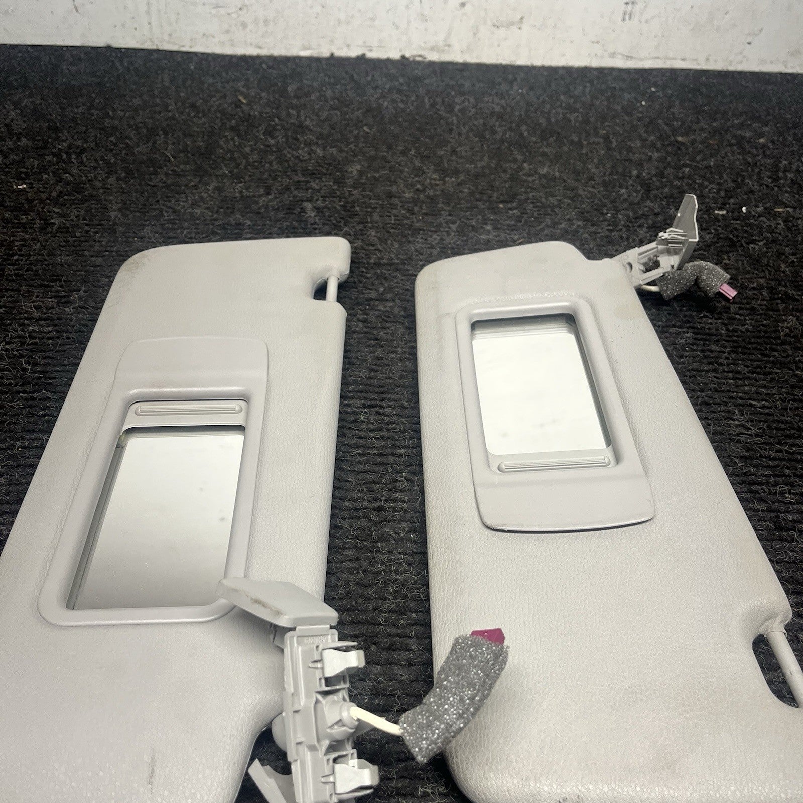 ☑️ 11-17 OEM BMW F25 X3 Left Right Driver Passenger Sun Visor Pair Beige SET
