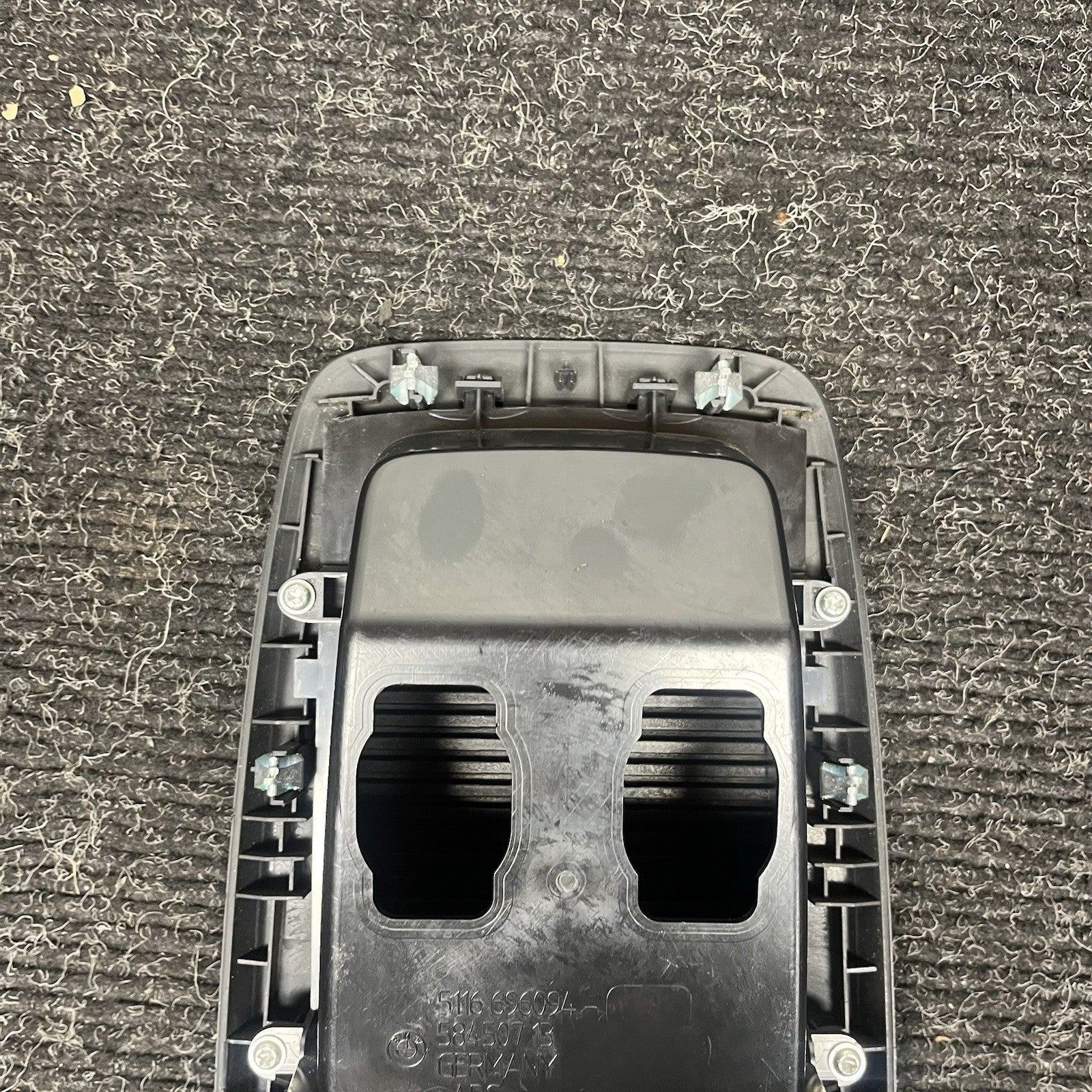 ☑️ 07-13 OEM BMW E92 E93 328 335 M3 Center Console Rear Storage Tray Trim Black
