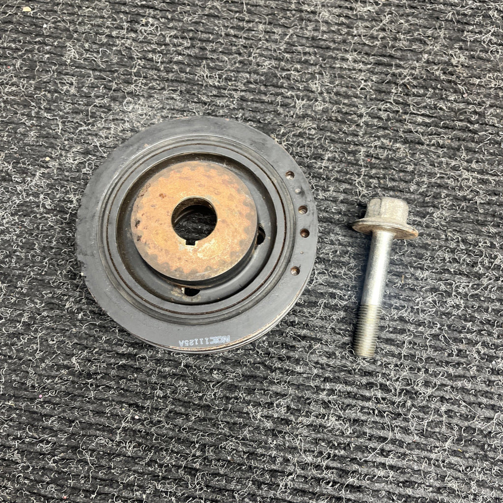 ☑️ Subaru Ej25 SOHC Crankshaft Pulley With Bolt OEM 2012 Impreza WRX STI