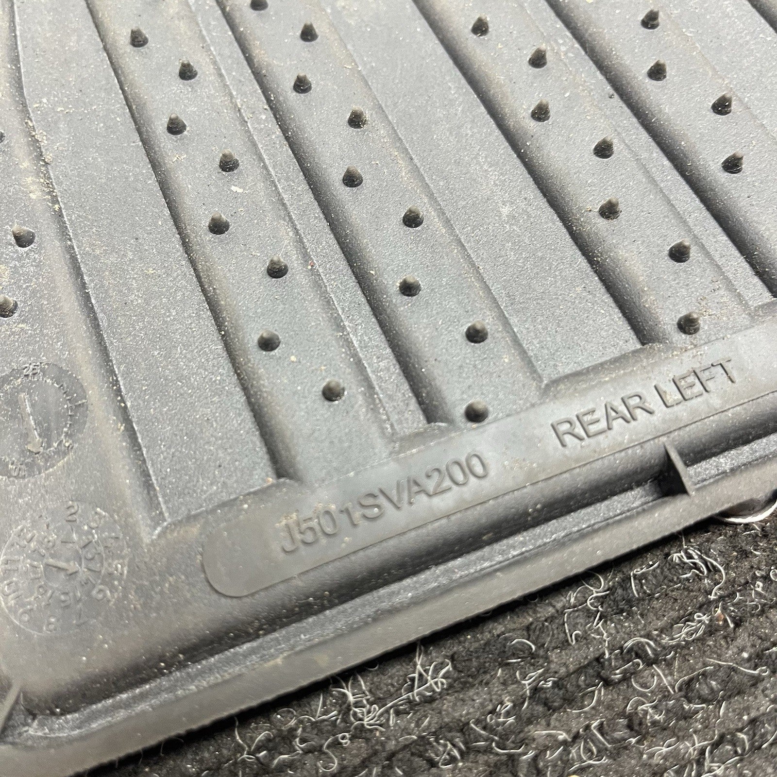 ☑️ SUBARU WRX STI 2.5L 2015 ALL WEATHER RUBBER FLOOR MAT SET J501SVA200 OEM