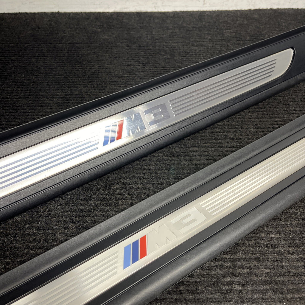 ☑️ 08-13 OEM BMW E92 E93 M3 Door Sill Plate Molding Trim Left Right SET M3