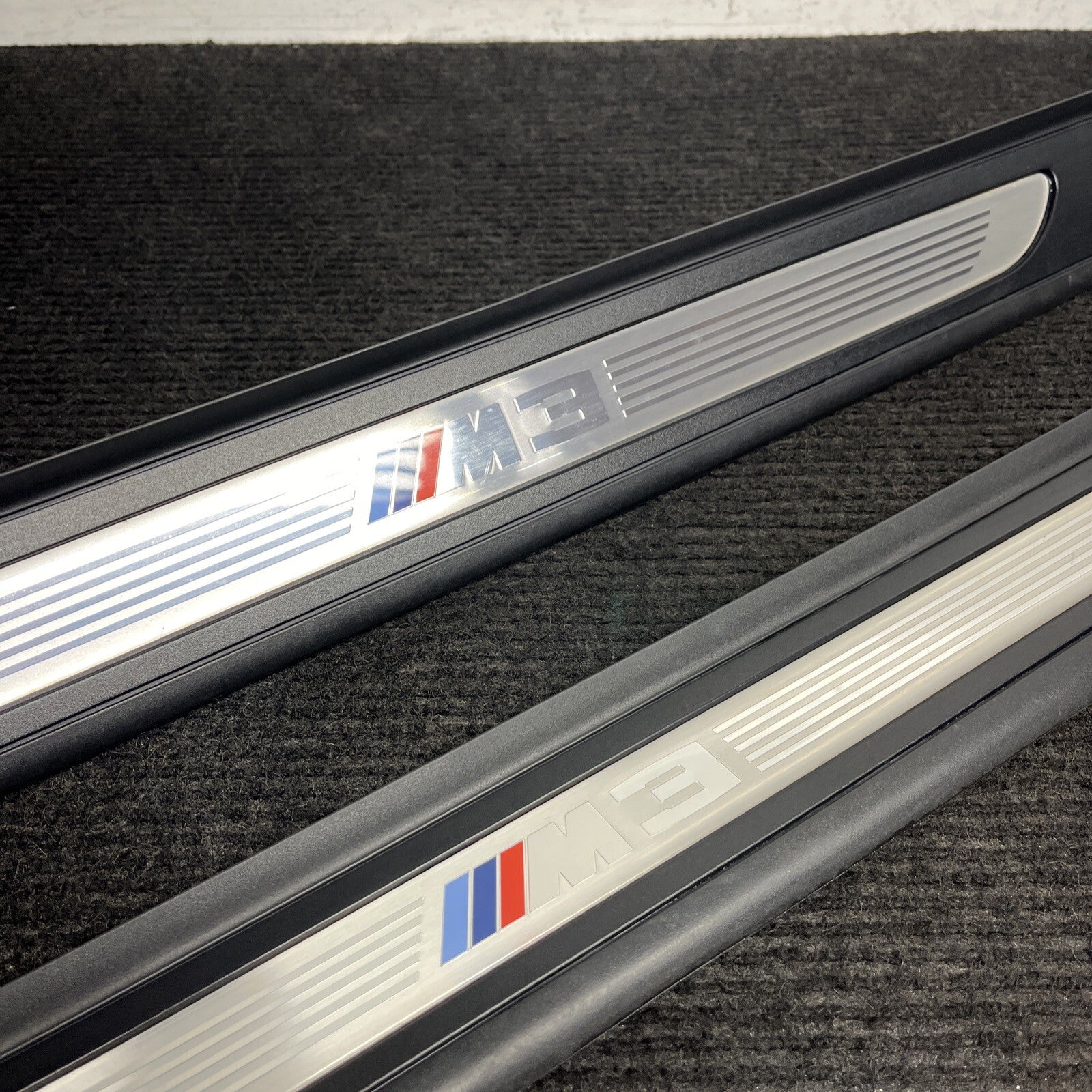 ☑️ 08-13 OEM BMW E92 E93 M3 Door Sill Plate Molding Trim Left Right SET M3