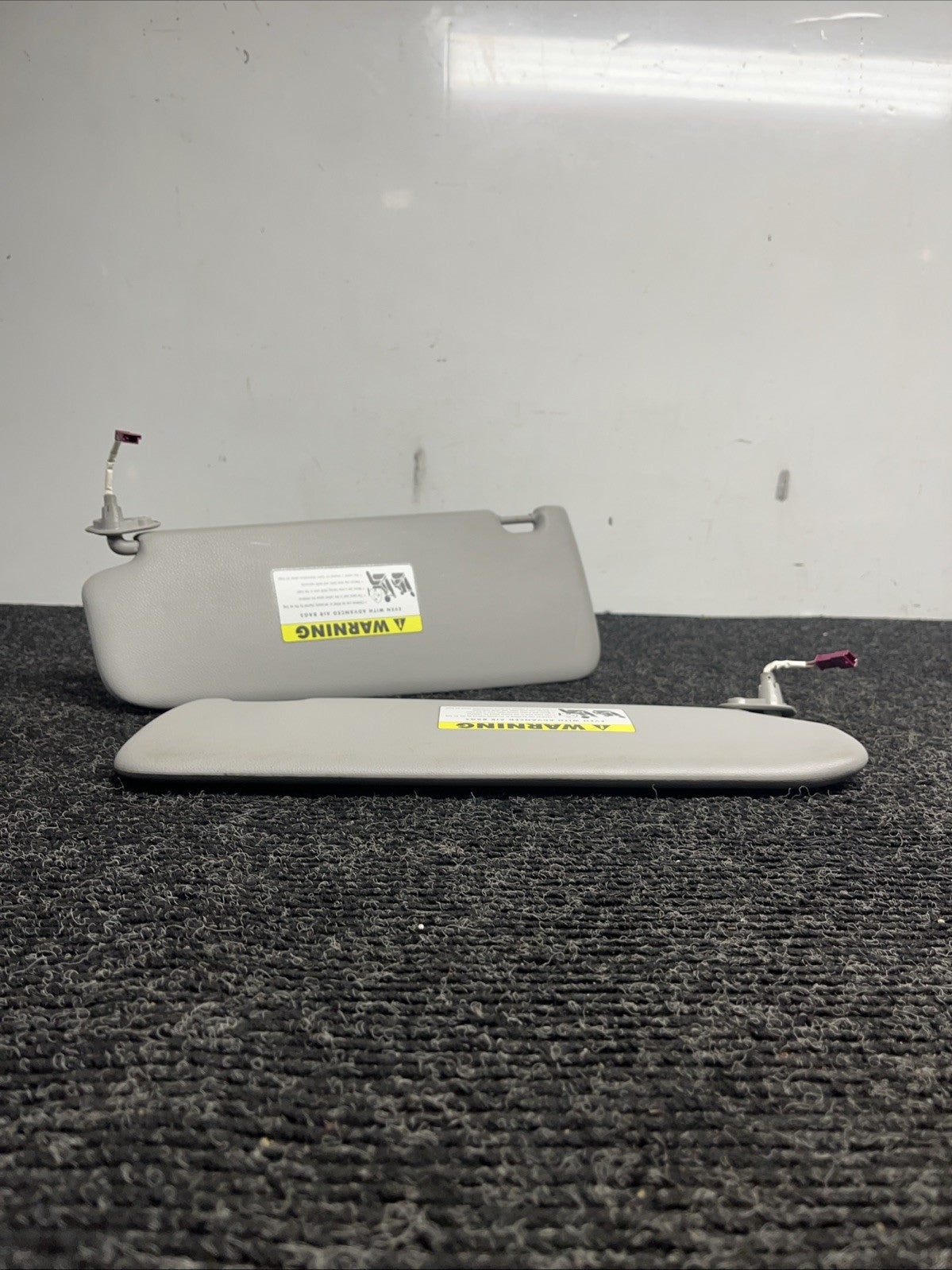 ☑️ 2006-2011 BMW E90 Sun Visor Shade Set Visors Left Right Pair Gray OEM