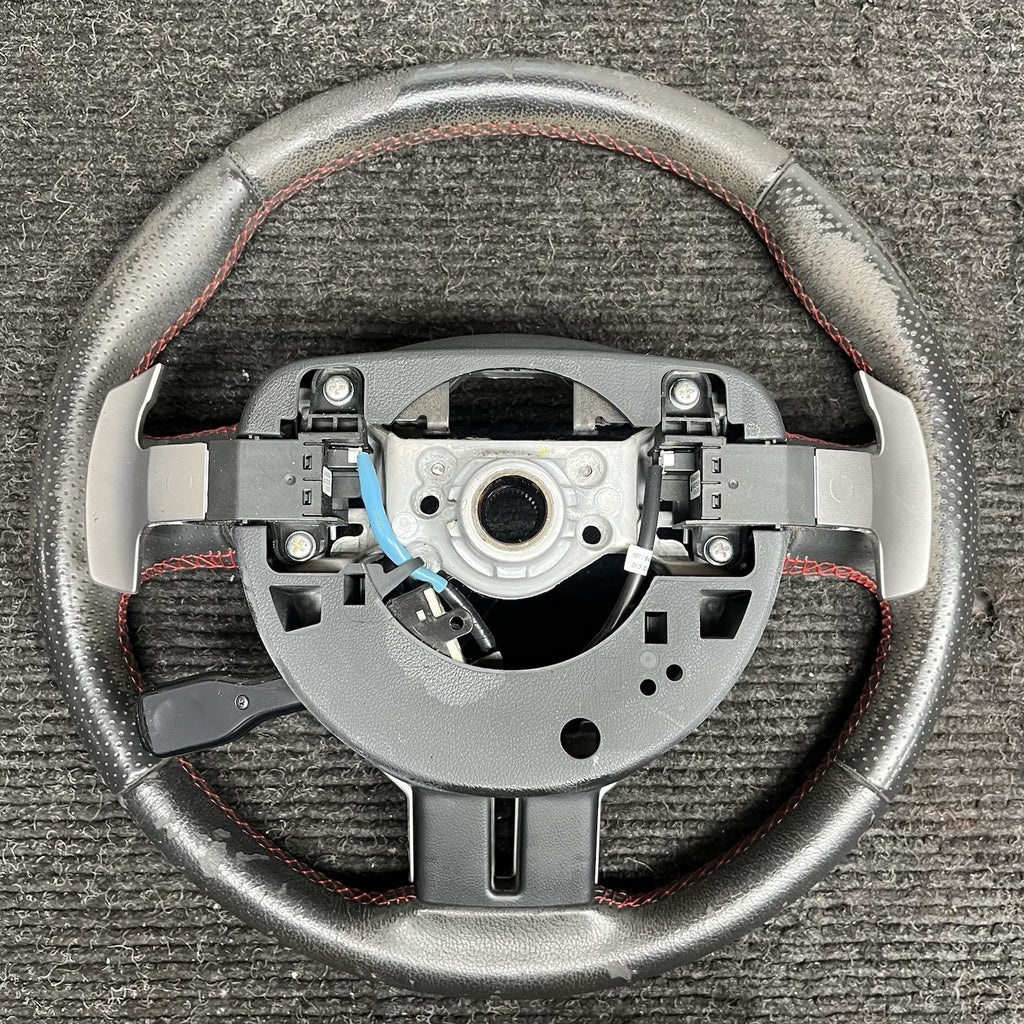 ☑️ 2013-2016 SCION FRS Subaru BRZ OEM Steering wheel Red Stitched Shift Paddles