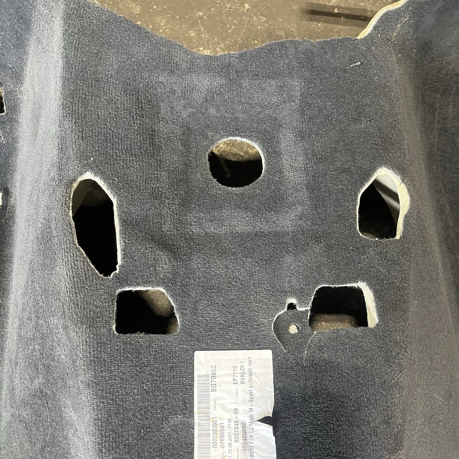 ☑️ 2015-2016 BMW 428I GRAN COUPE FRONT FLOOR INTERIOR CARPET COVERING MAT OEM