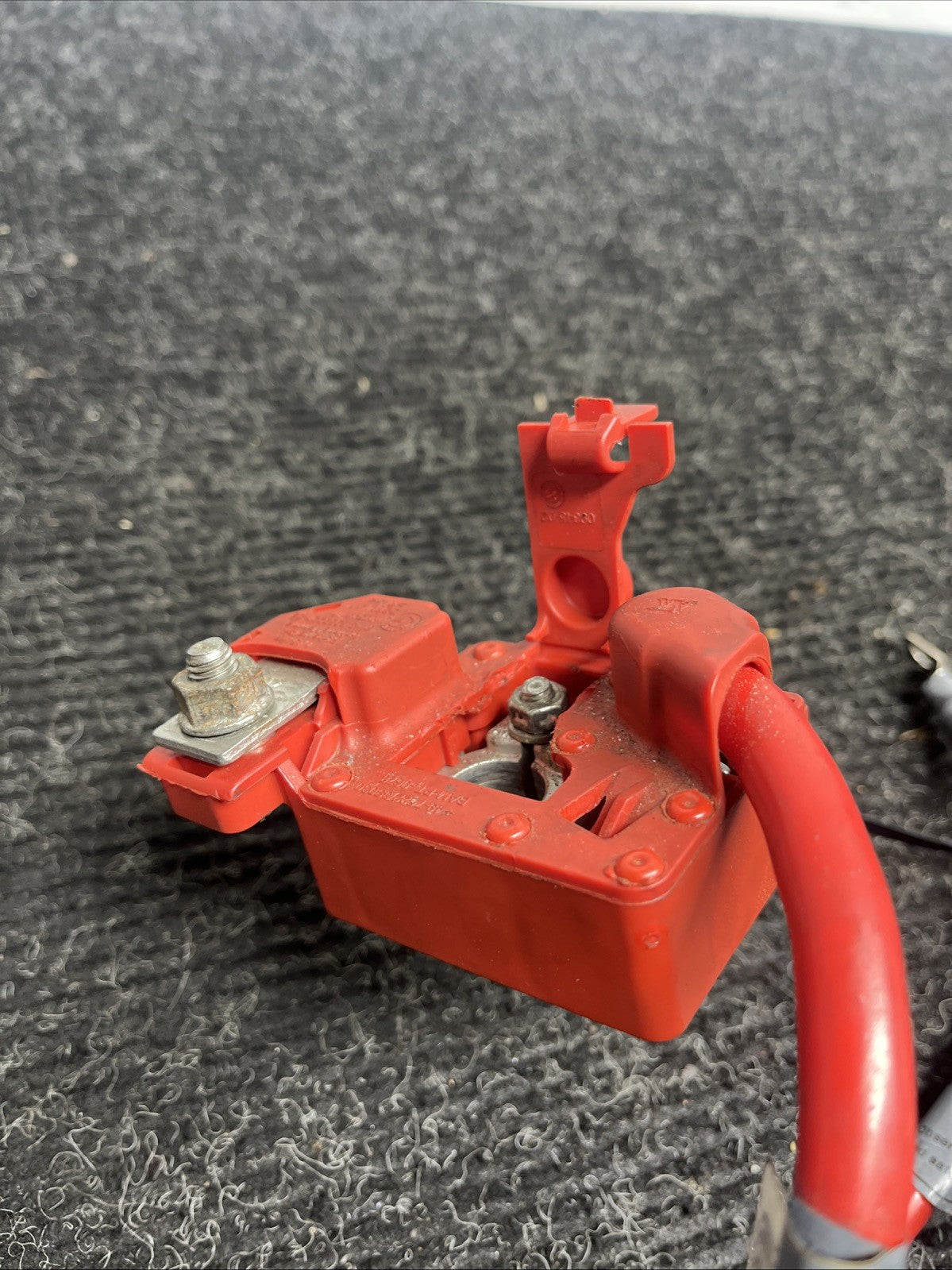 ☑️ 06-13 OEM BMW E82 E90 E92 M3 Battery Plus Pole Terminal Positive Red Cable