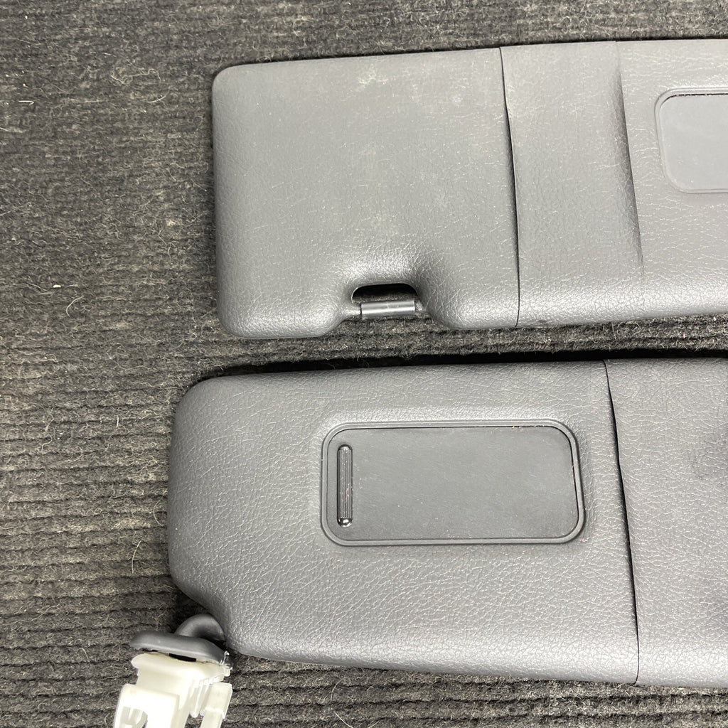 ☑️ 14-20 OEM BMW F22 228 230 M235 M2 Interior Sun Visor Leather Black Pair SET