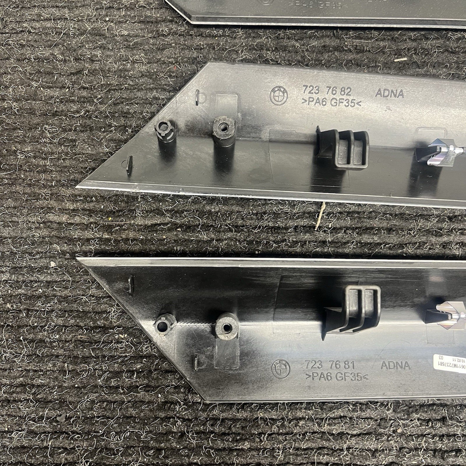 ☑️ 2011-2014 BMW F25 X3 F26 X4 Factory Brushed Aluminum Door Trim Set of 4 OEM
