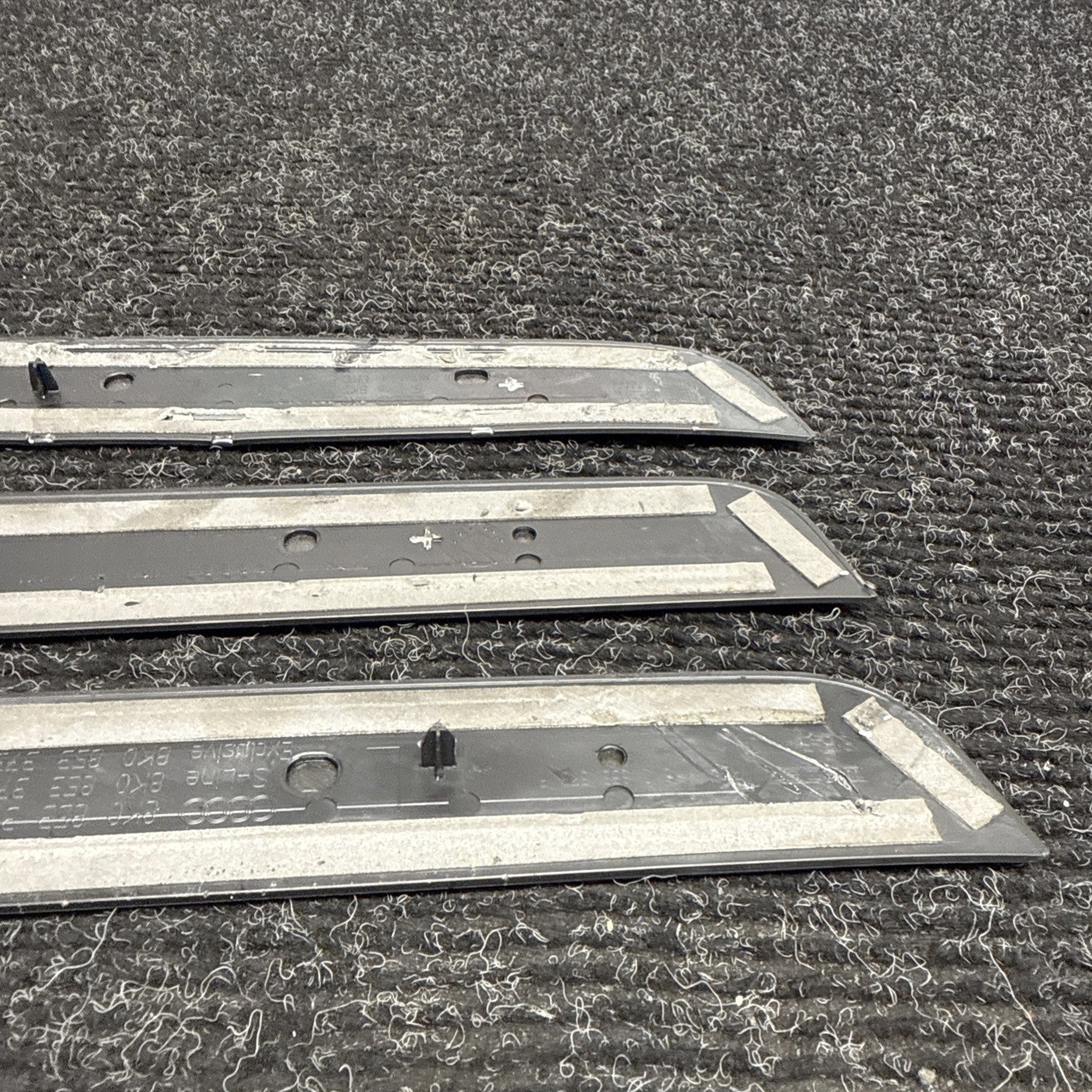 ☑️ 2012-2015 Audi A4 S-LINE Door Sill Trim Cover Emblem SET 8K0853373 8K0853374