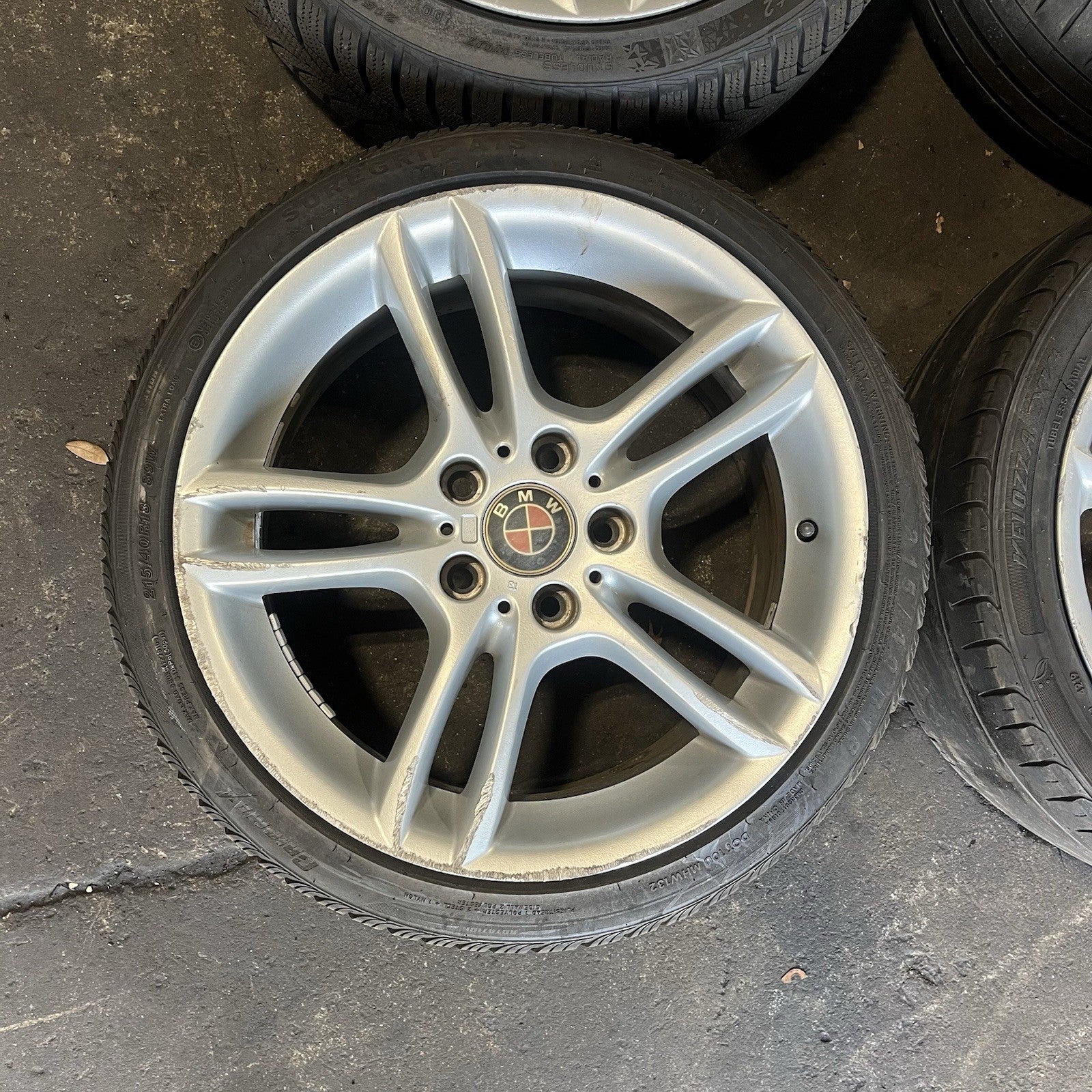 ☑️ 08-13 Bmw E88 128 135 Front & Rear M Sport 18" Style 261 Rim Wheels Set OEM