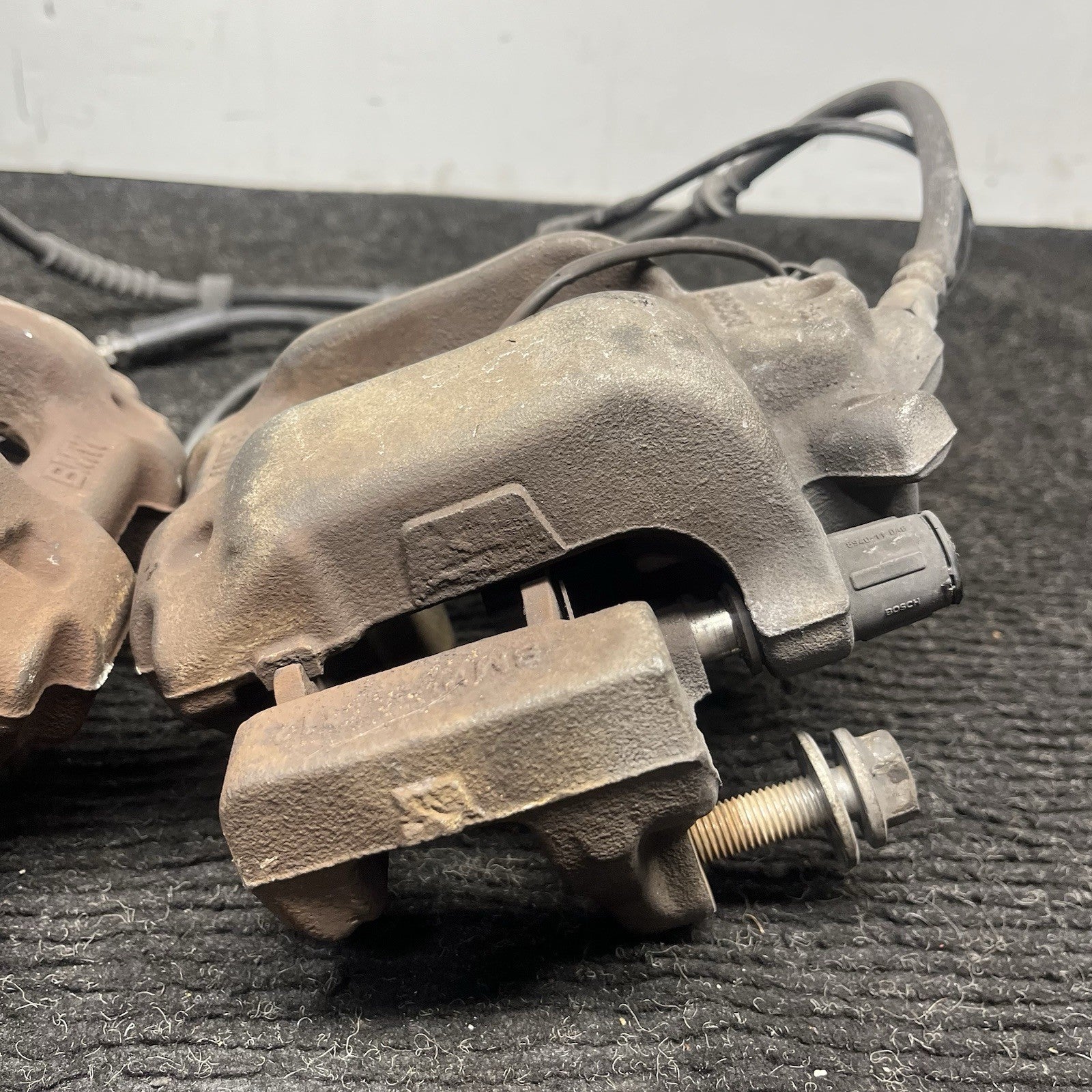 ☑️ 12-16 BMW 328I F30 RWD FRONT LEFT & RIGHT SIDE ABS BRAKE CALIPER SET OF 2 OEM