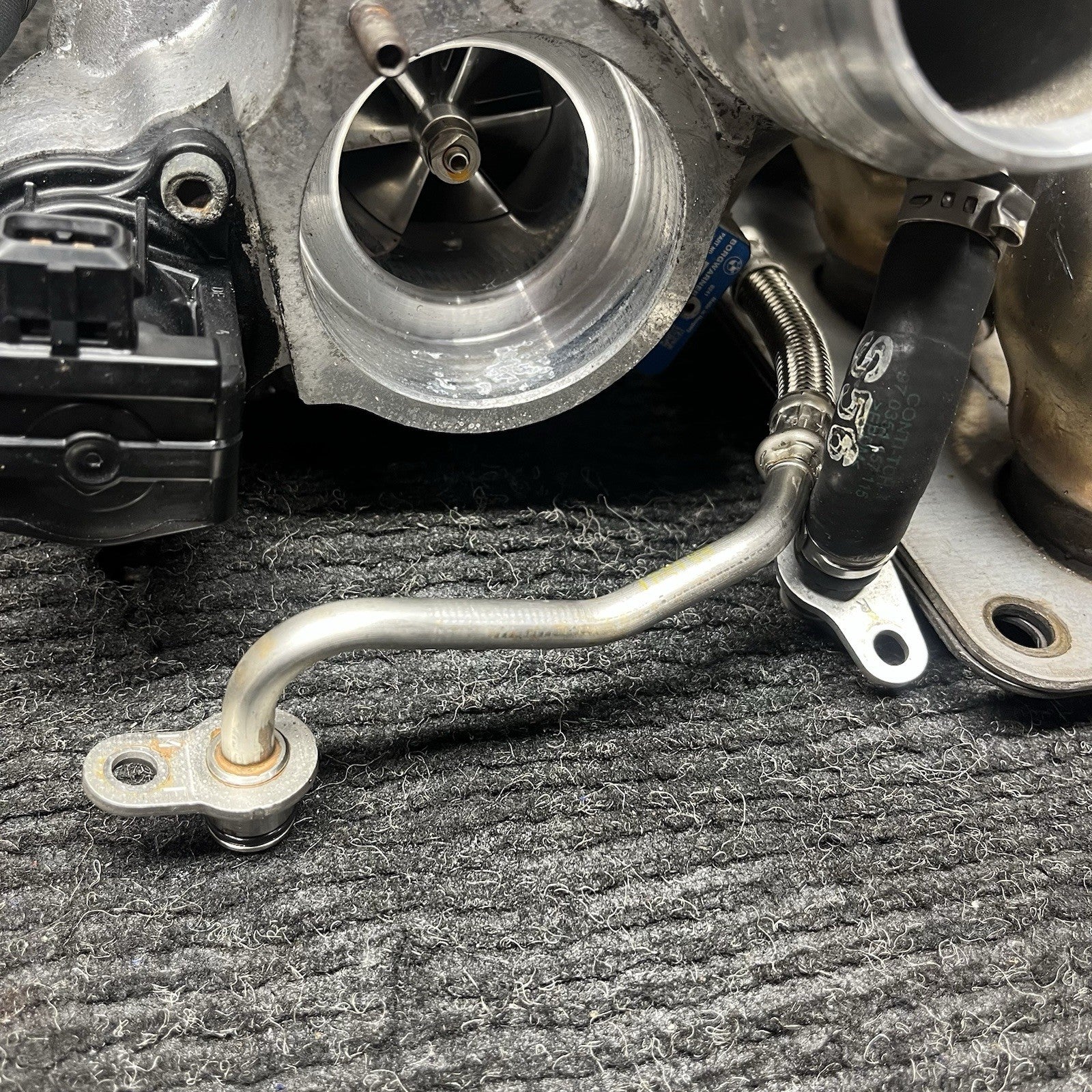 ☑️ 11-13 OEM BMW E82 E88 E90 E92 F22 F30 Engine N55 Turbo Charger PWG 89k Miles