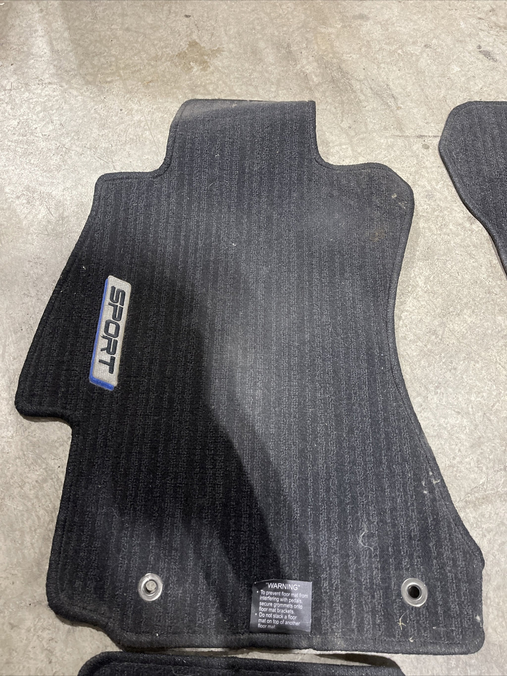 Subaru Impreza OEM 12-16 Front & Rear Carpet Floor Mats Sport Logo