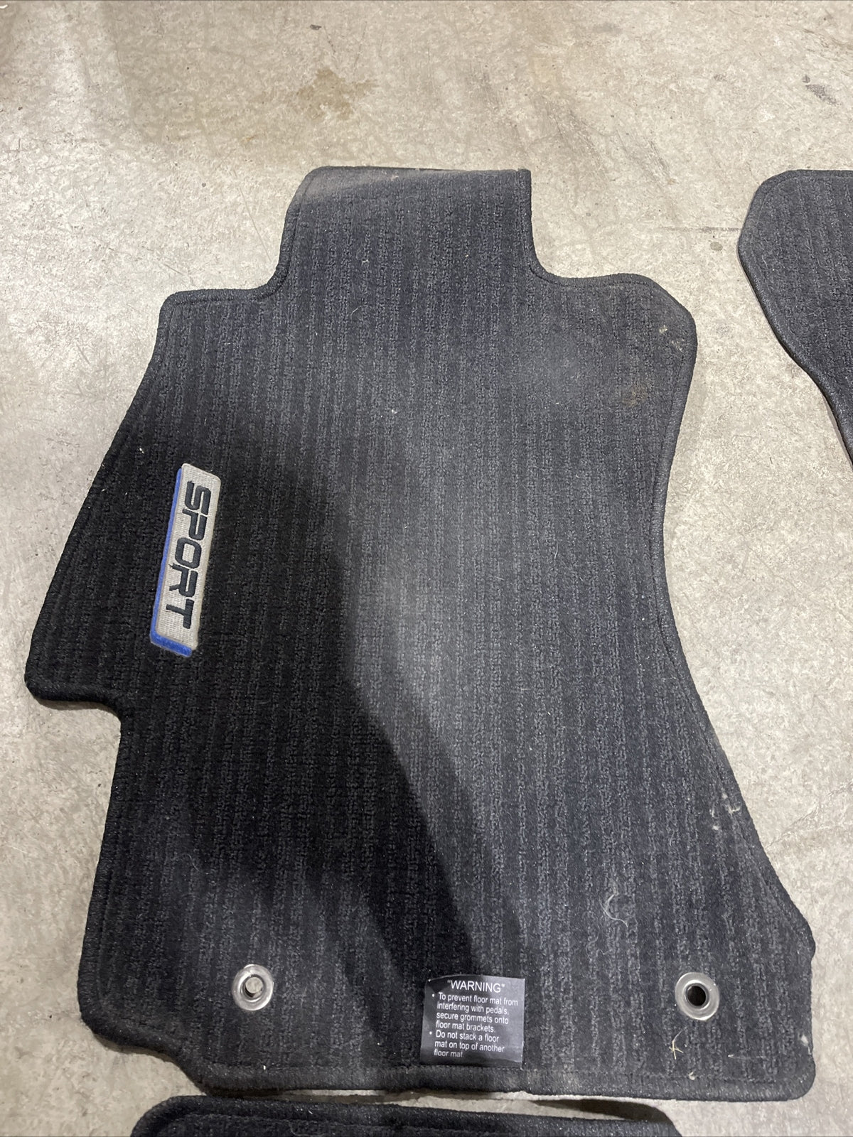 Subaru Impreza OEM 12-16 Front & Rear Carpet Floor Mats Sport Logo