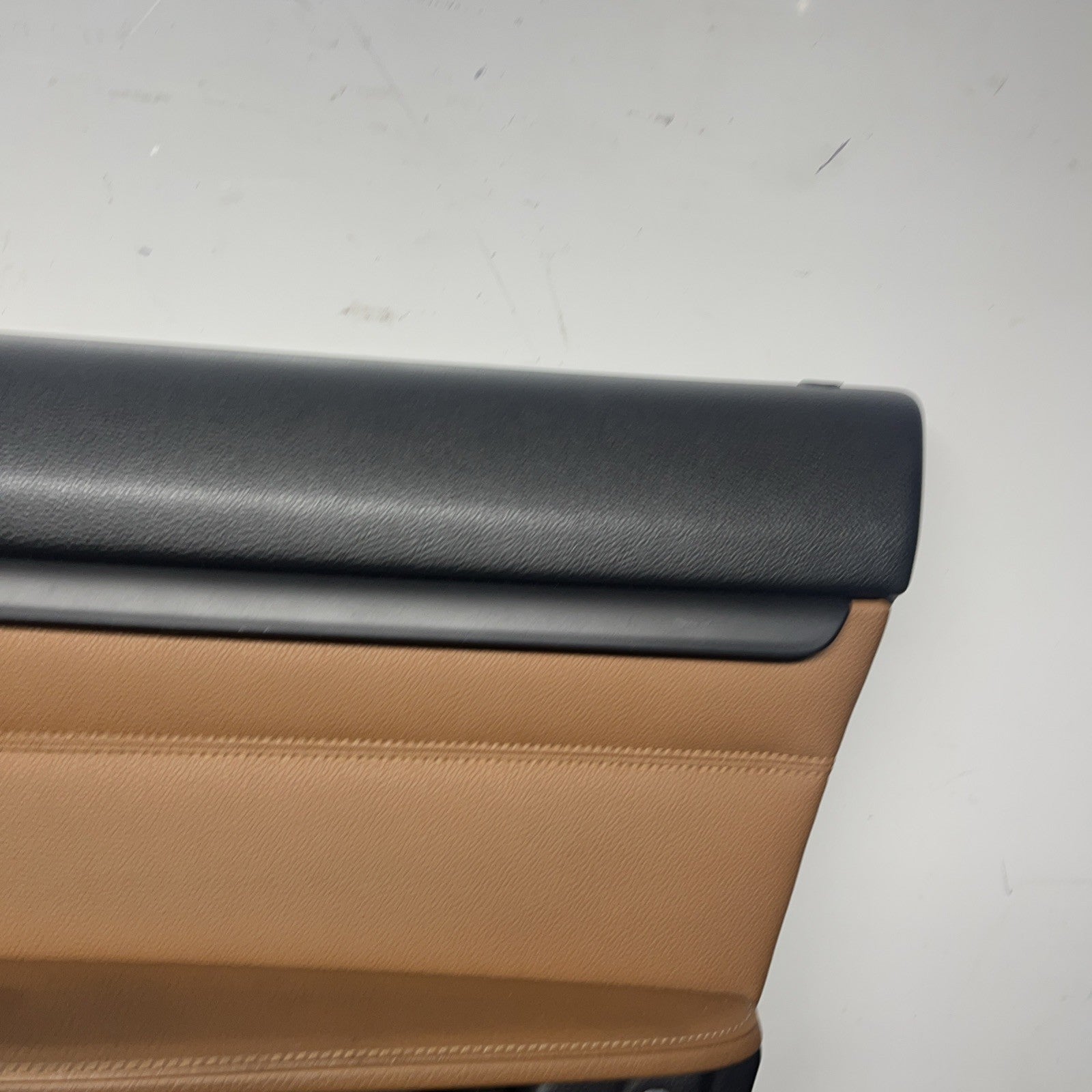 ☑️ 07-13 OEM BMW E93 E92 Front Passenger Door Card Panels SADDLE BROWN LEATHER