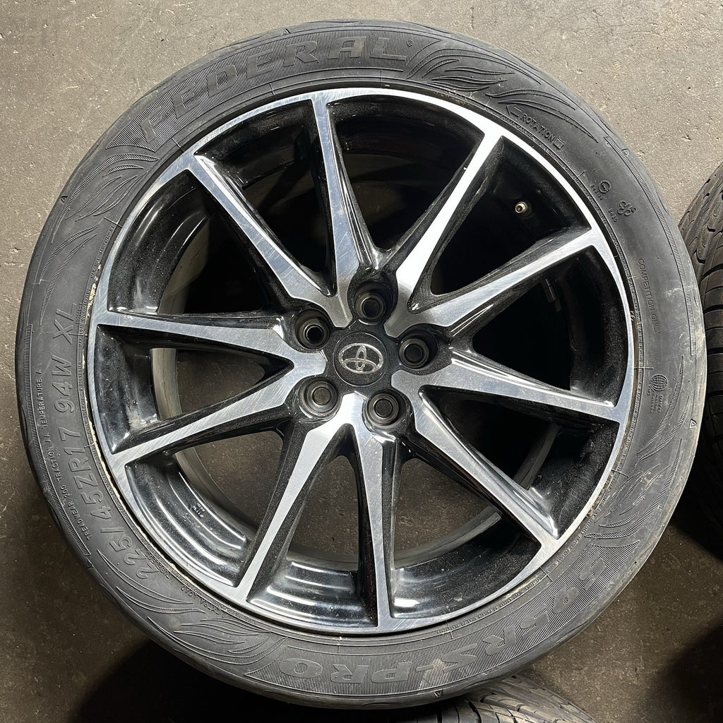 ☑️ 2022-26 Toyota GR86 Base Wheel Set Rim Tire 17” 17x7.5 +48 Offset Factory OEM
