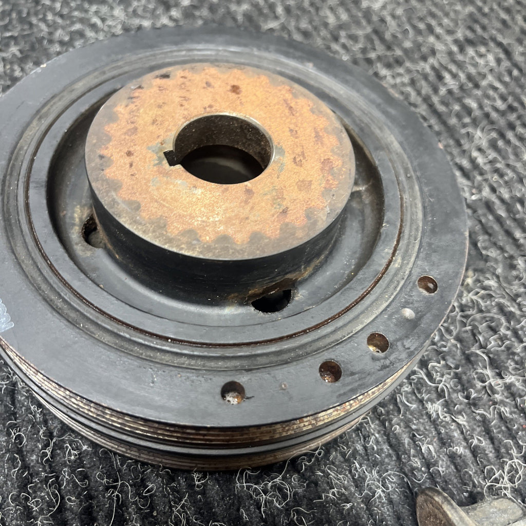 ☑️ Subaru Ej25 SOHC Crankshaft Pulley With Bolt OEM 2012 Impreza WRX STI
