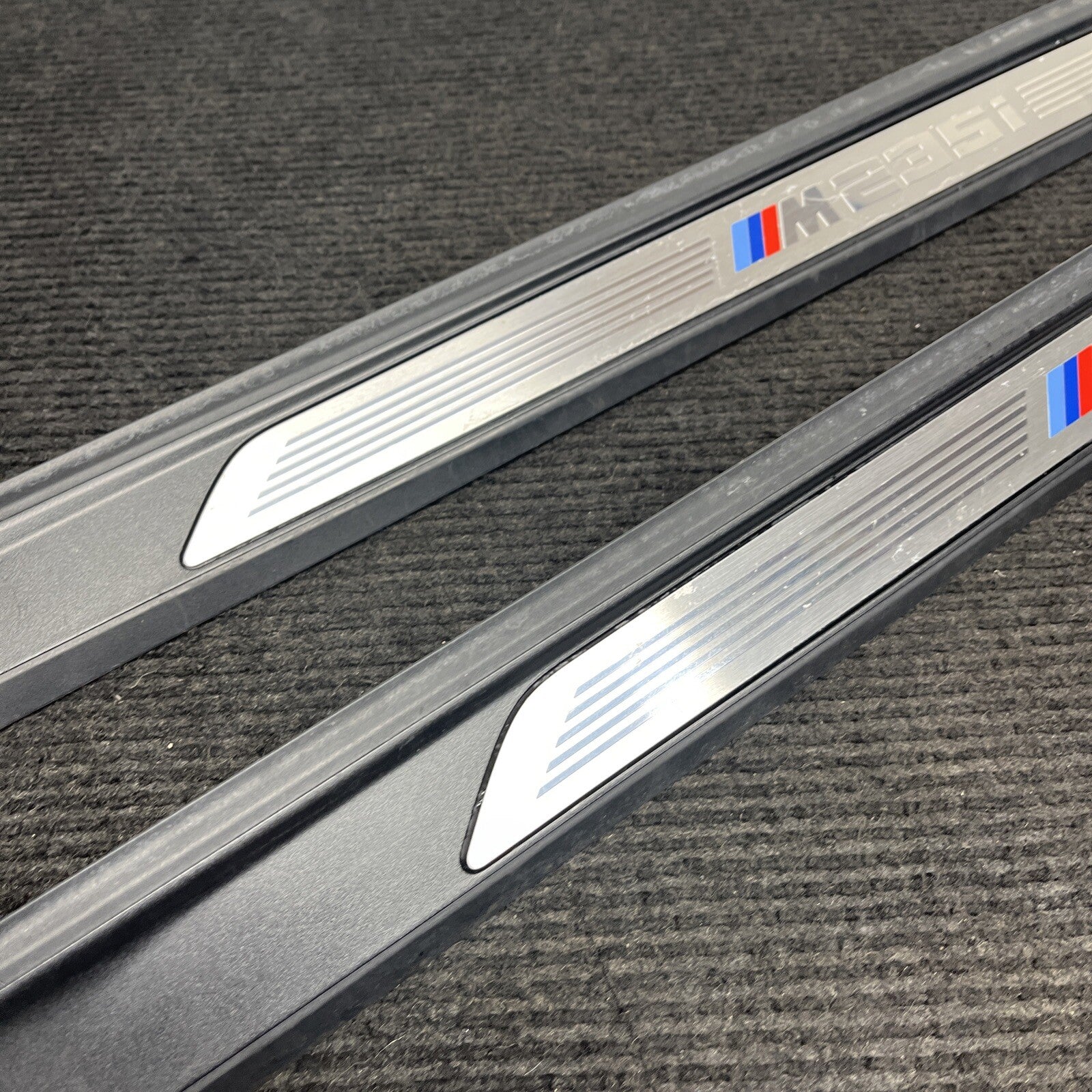 ☑️ 14-16 OEM BMW F22 M235 Pair Door Sills M SPORT Scuff Plate Trim SET NOTE*
