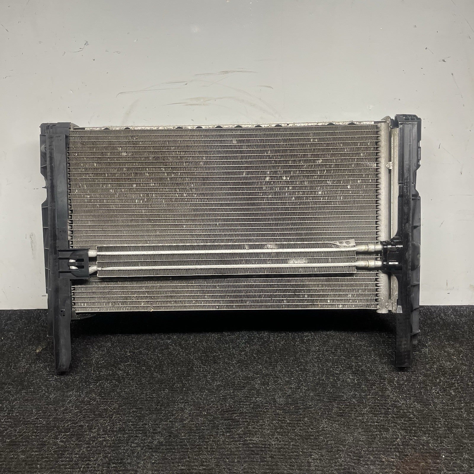 ☑️ 07-13 BMW E92 N54 335i RADIATOR A/T TRANSMISSION OIL COOLER W CONDENSER OEM