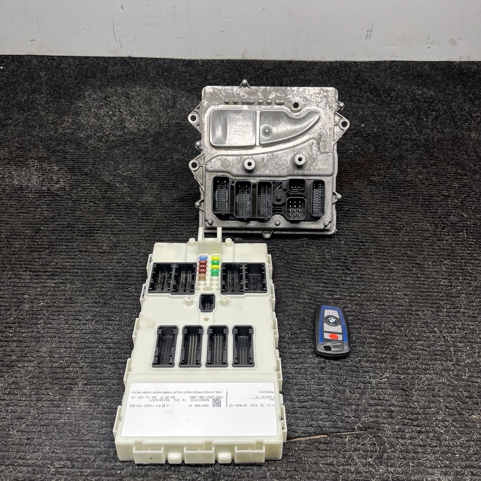 ☑️ BMW F22 F30 F32 M235i 335i 435i N55 Engine ECU DME FEM Ignition Key SET OEM