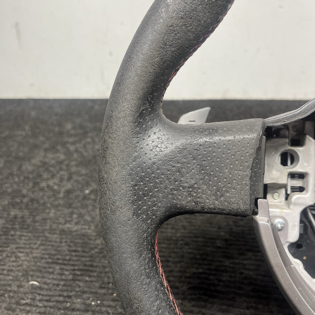 ☑️ 2013-2016 SCION FRS Subaru BRZ OEM Steering Wheel Red Stitched Shift Paddles